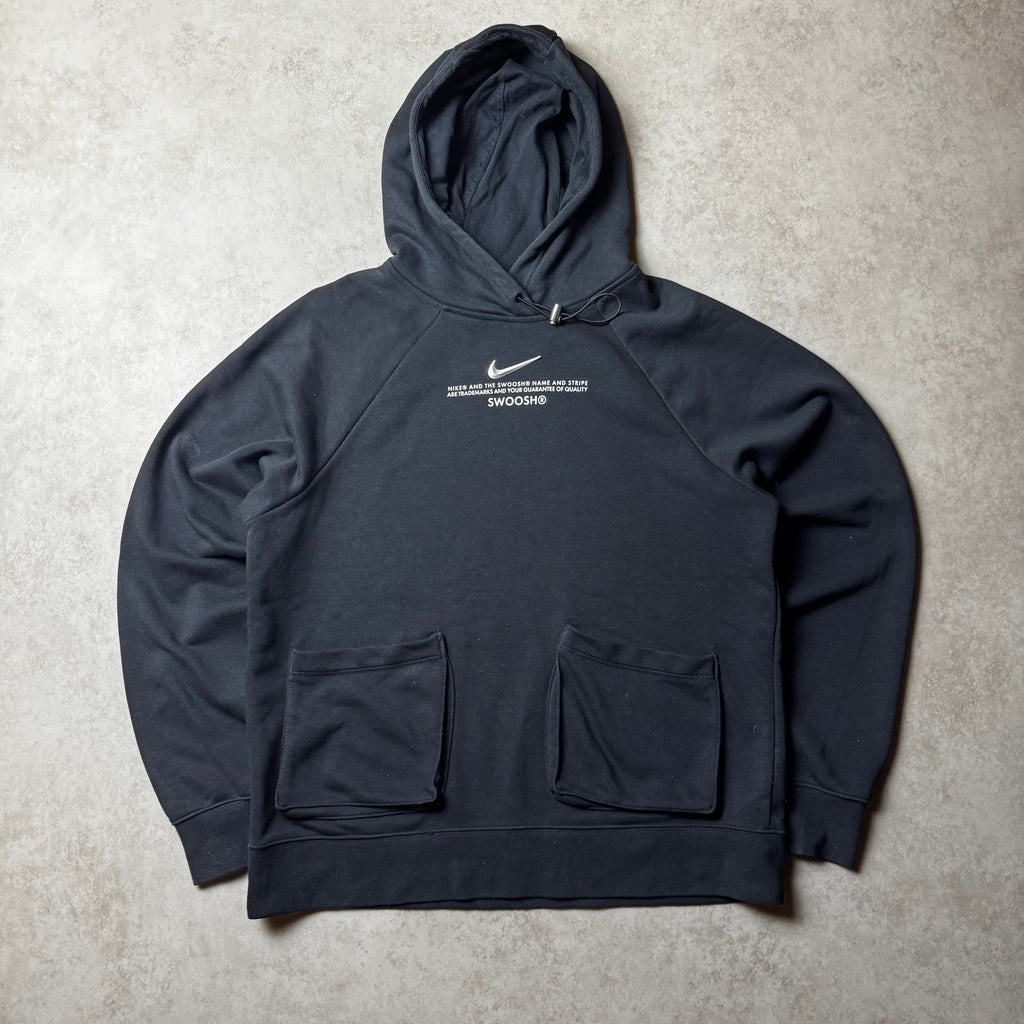 Black Nike Swoosh Hoodie - S