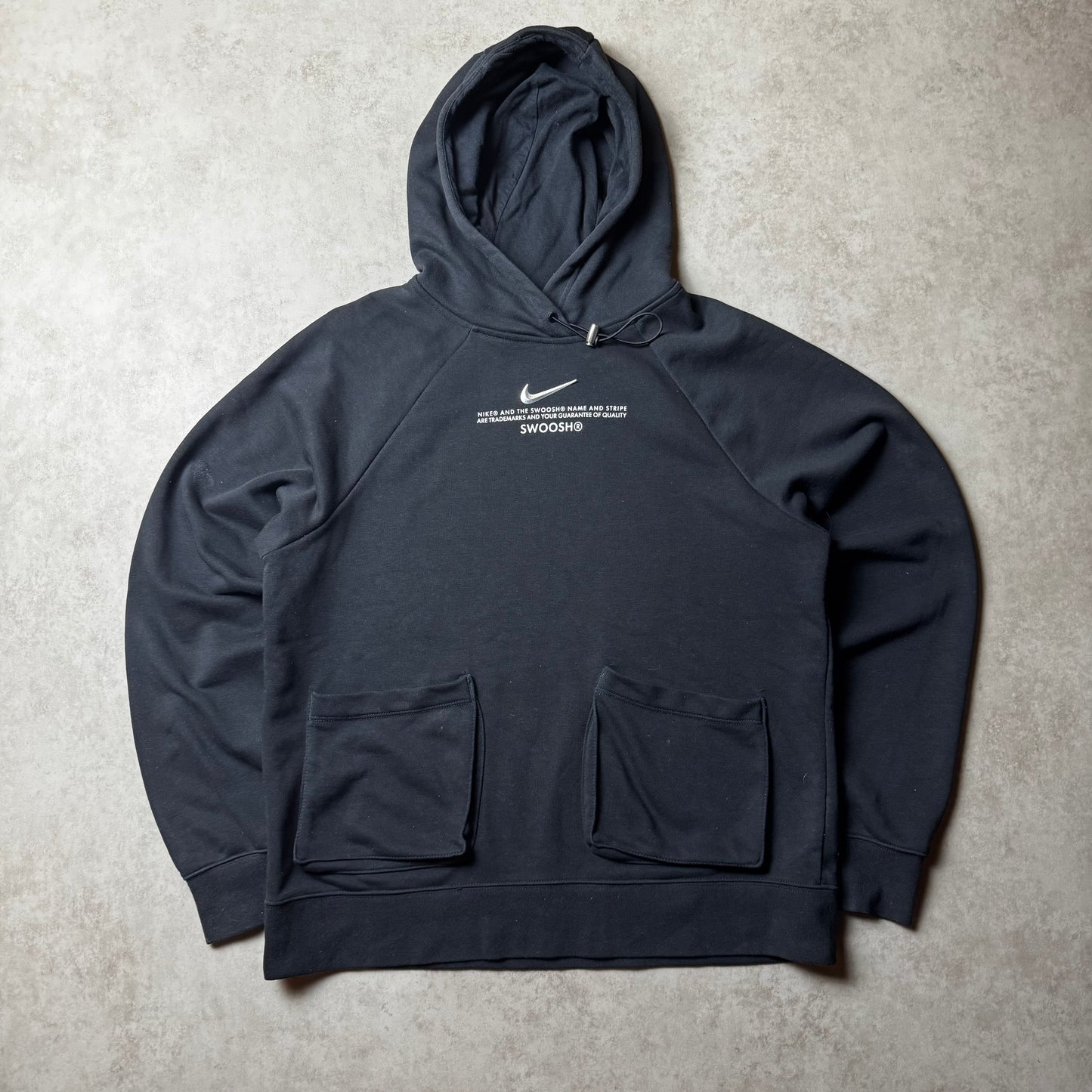 Black Nike Swoosh Hoodie - S