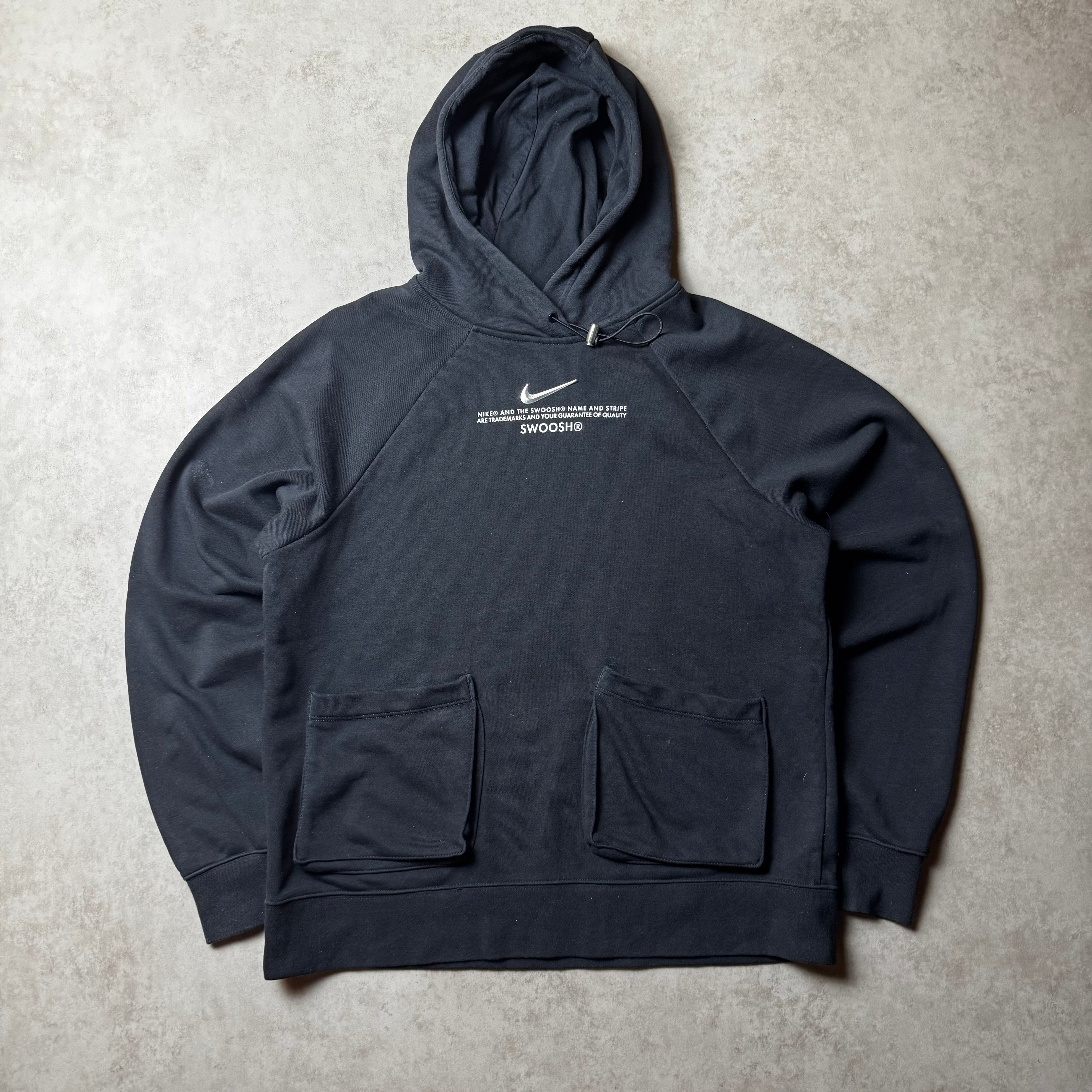 Black Nike Swoosh Hoodie - S