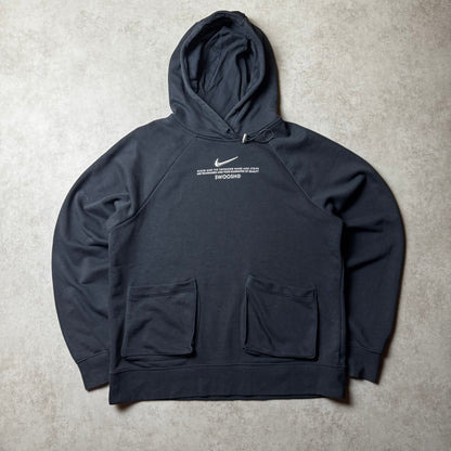 Black Nike Swoosh Hoodie - S