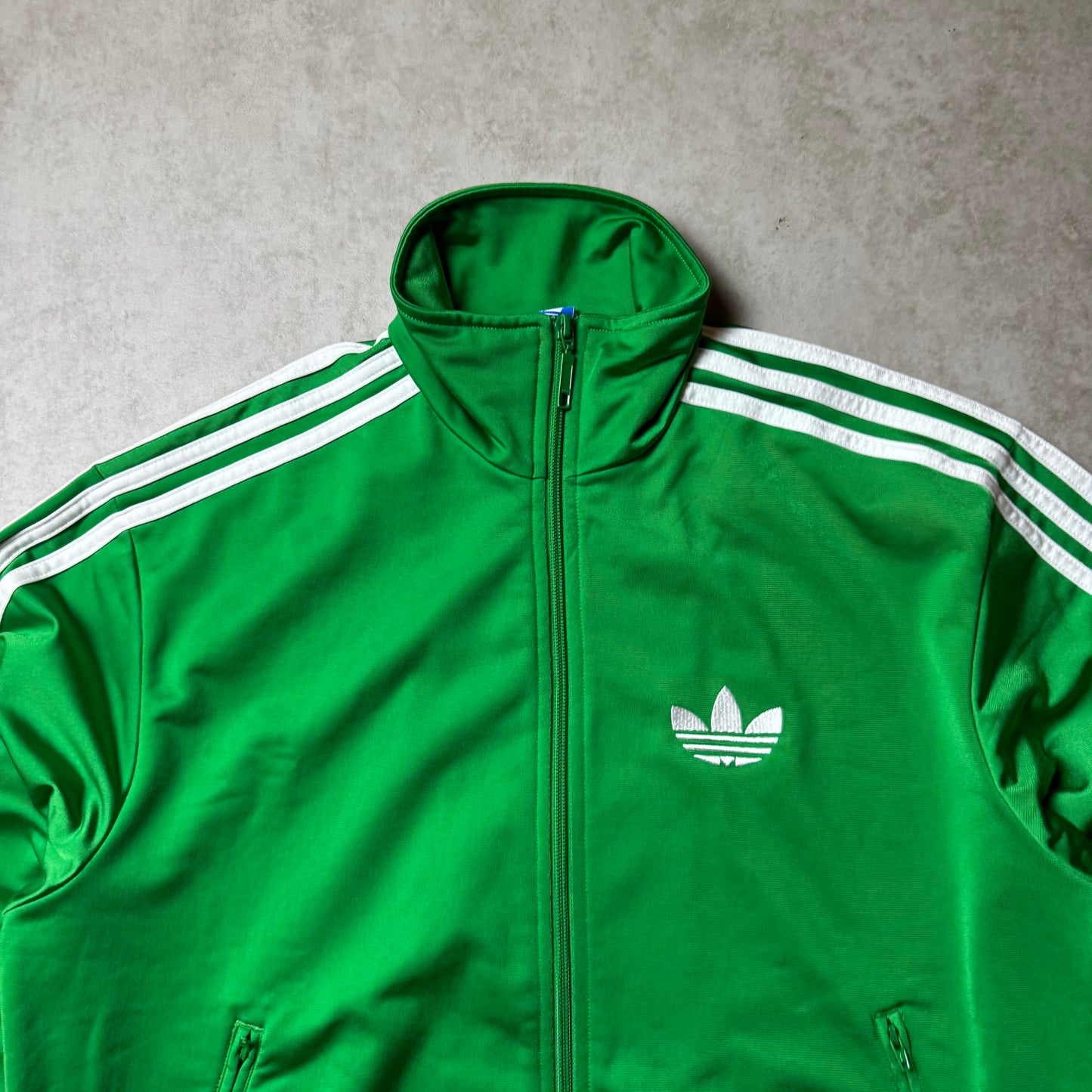 Green Adidas Zip Up Hoodie - S