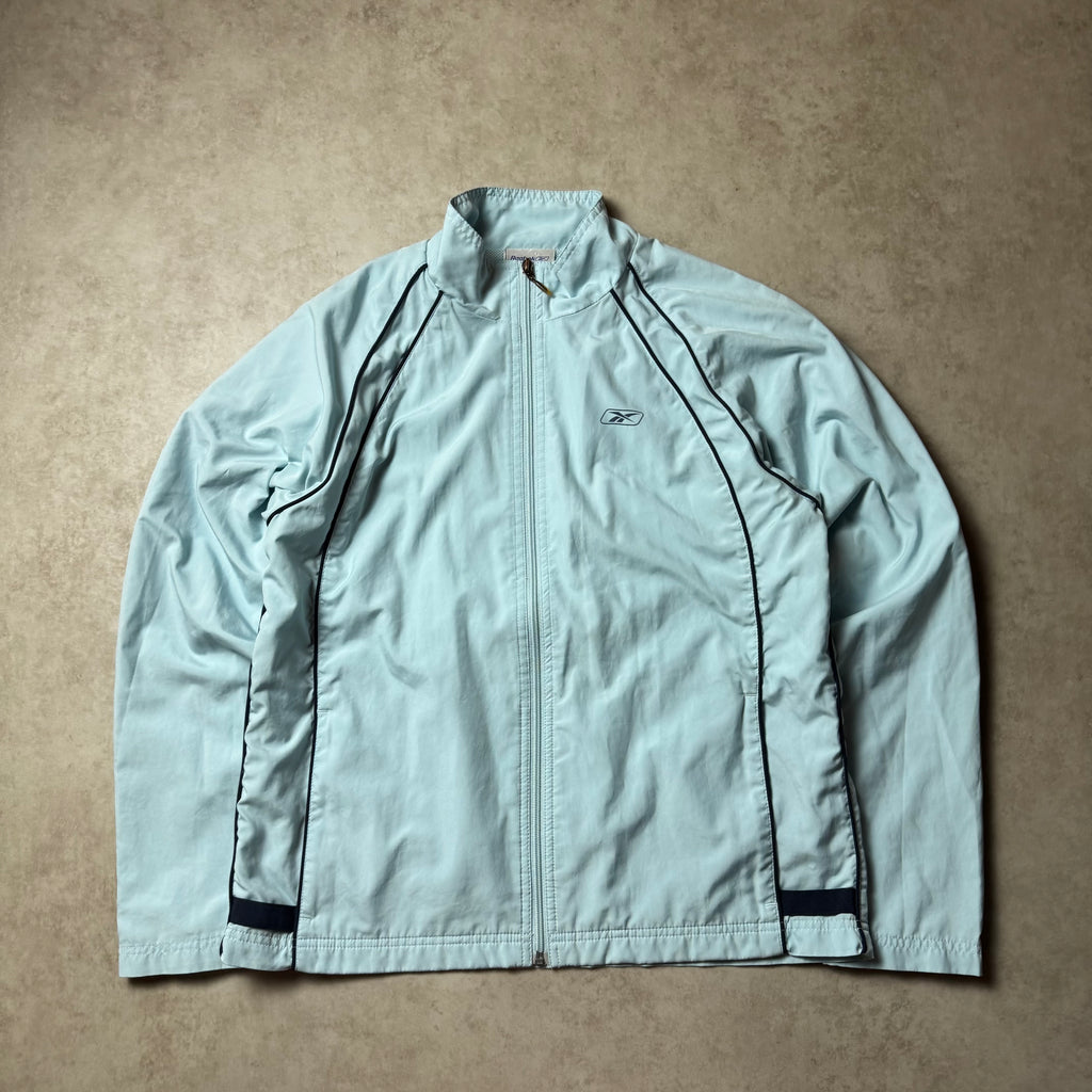 Light Blue Vintage Reebok Windbreaker - L (S)