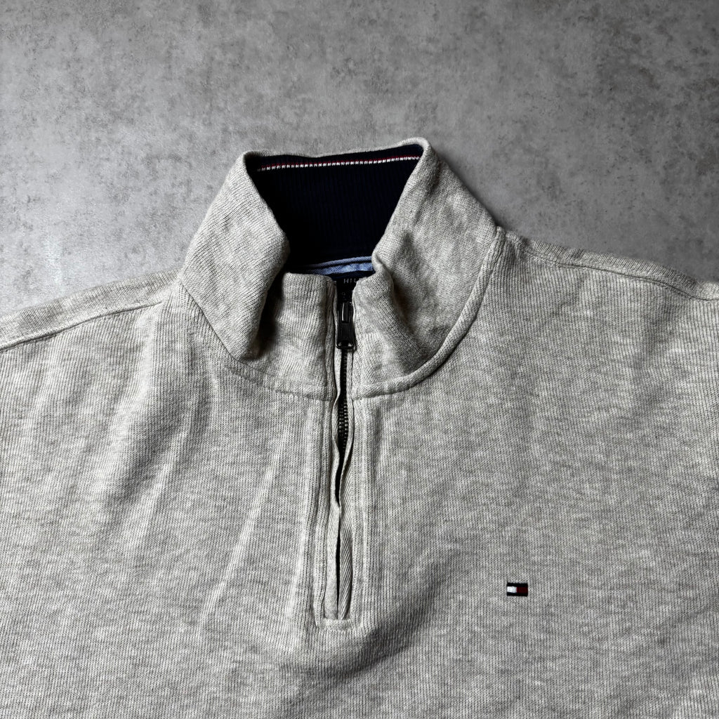 Beige Tommy Hilfiger Quarter Zip - Size XL