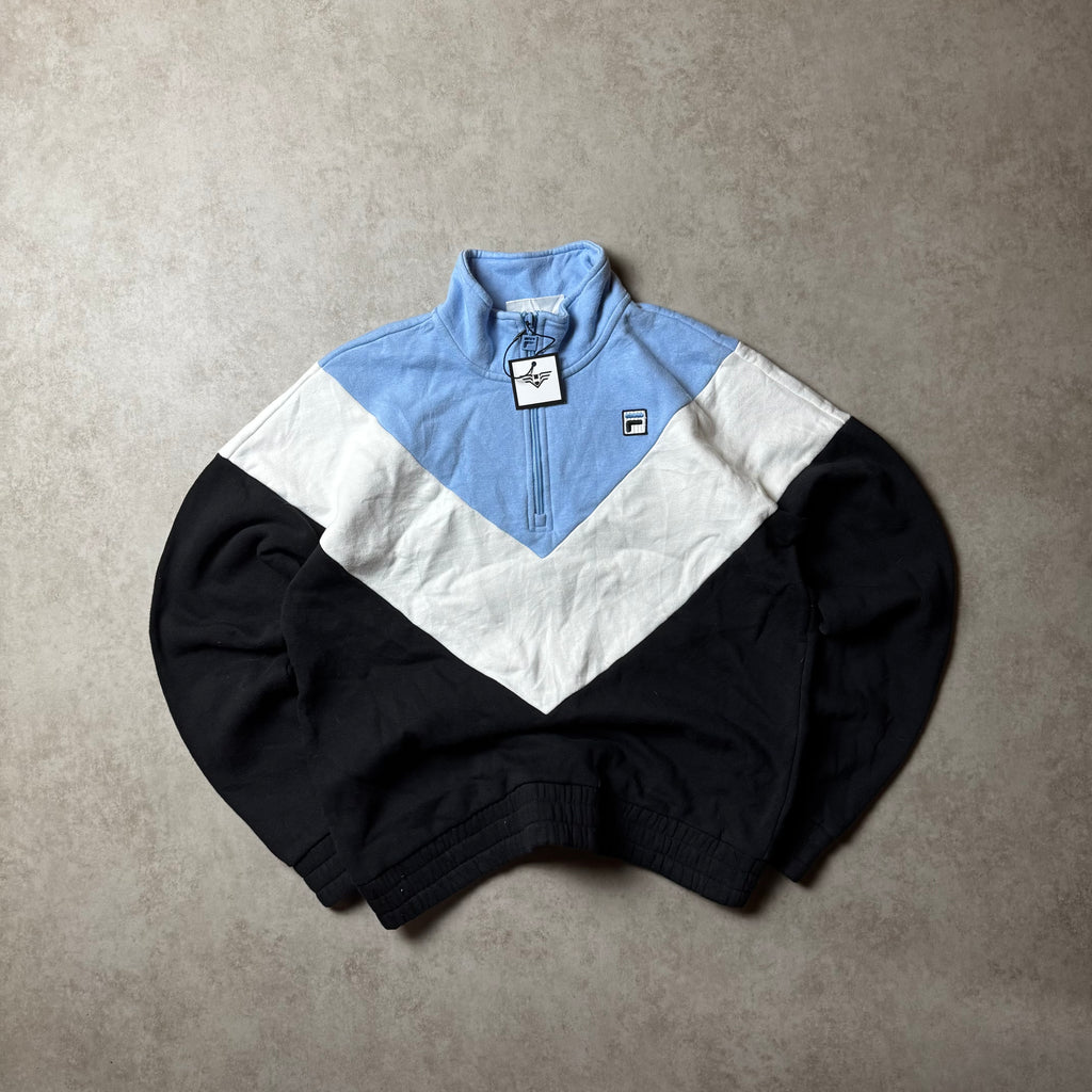 Blue FILA Quarter Zip - Size M