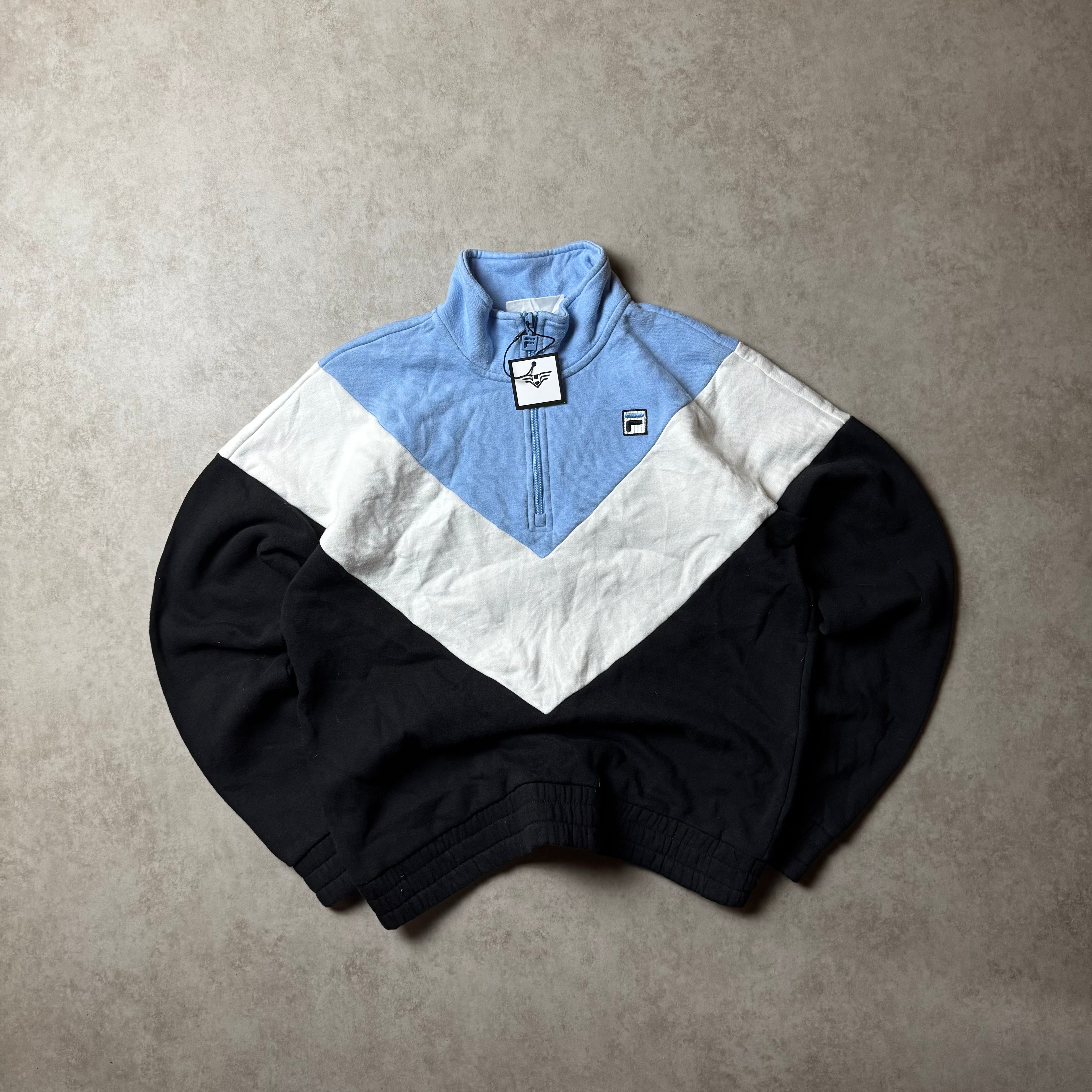Blue FILA Quarter Zip - Size M