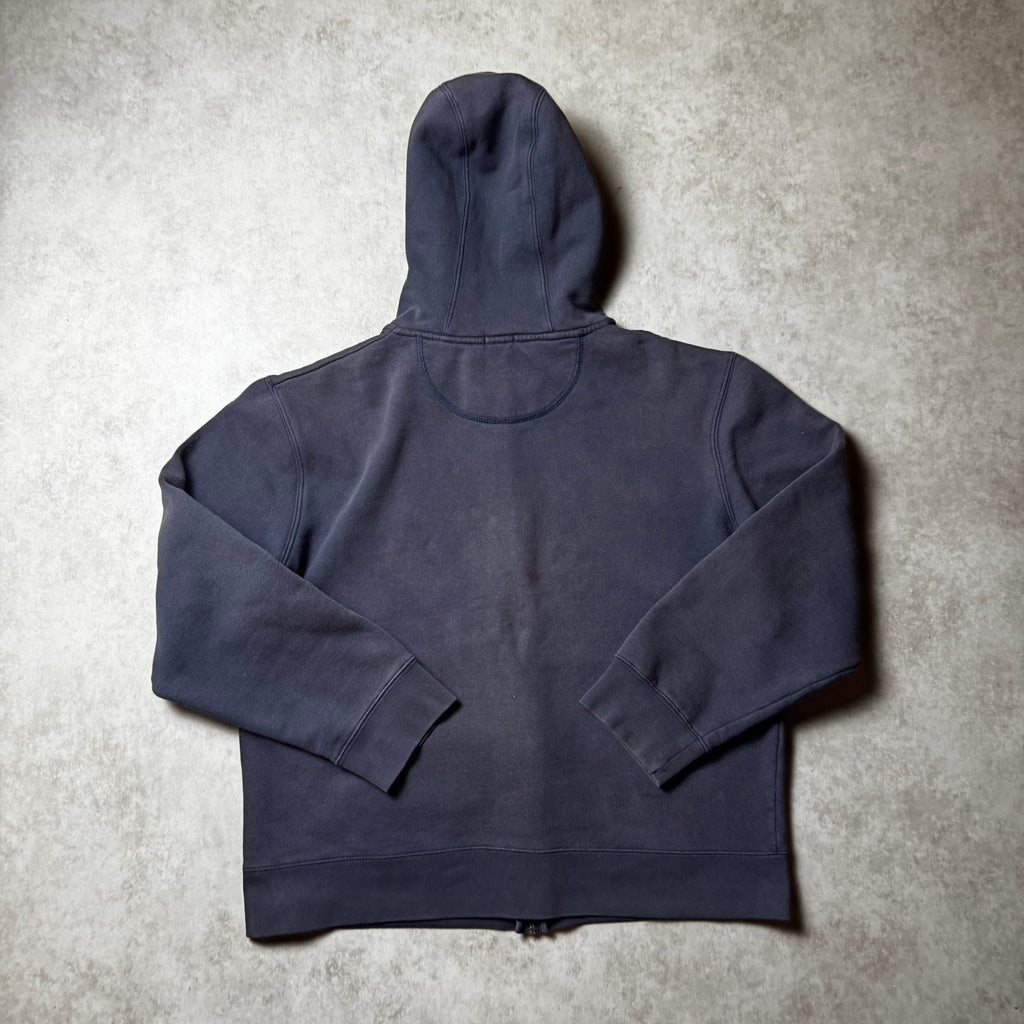 Dark Gray Russell Vintage Zip Up Hoodie - L