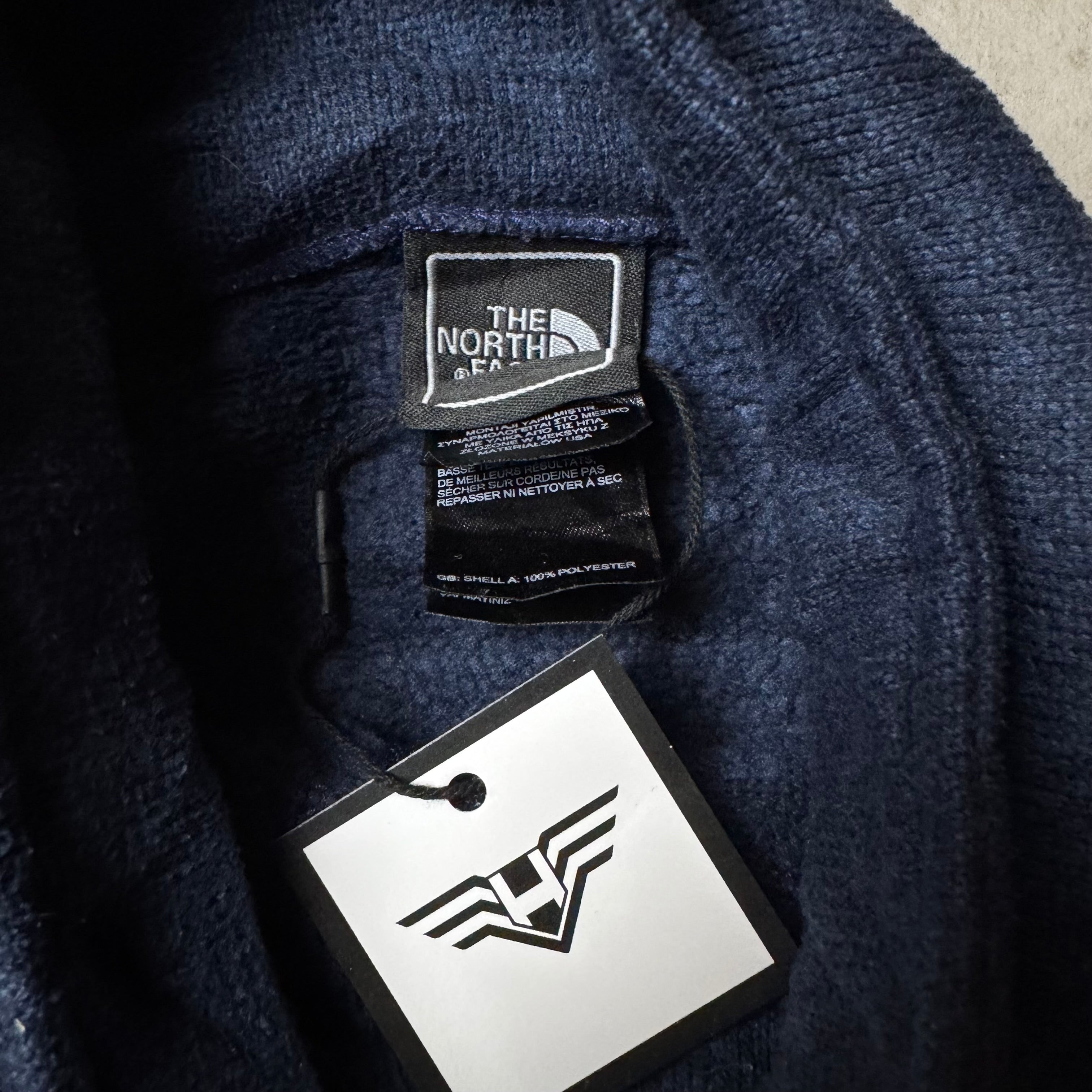 Dark Blue North Face Fleece - Size M