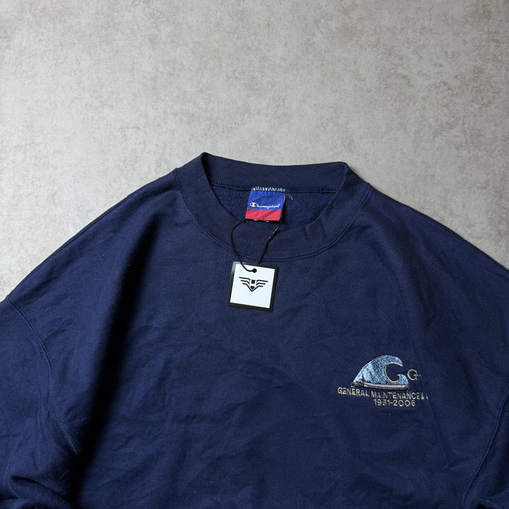 Dark Blue Champion Sweatshirt - Size XL