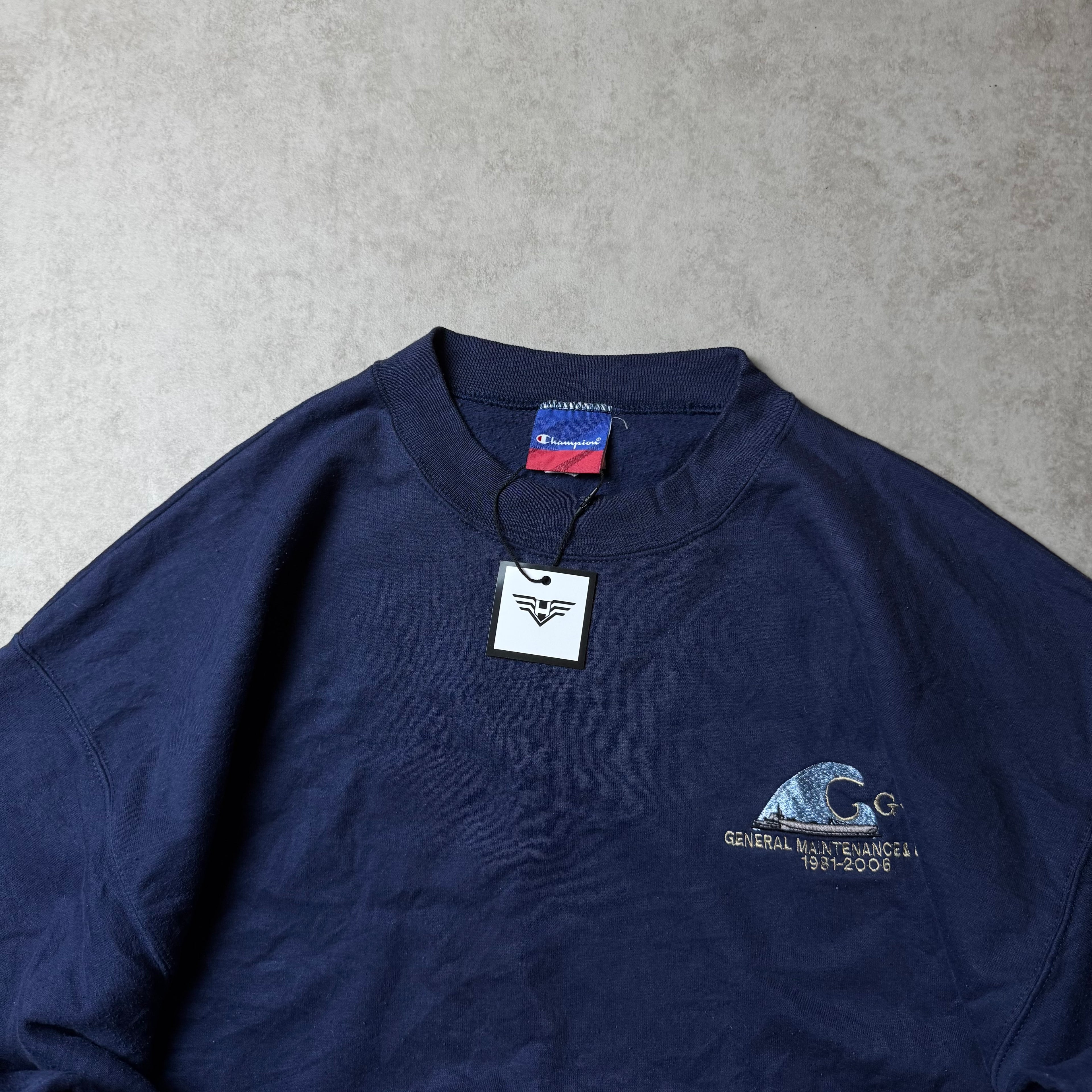 Dark Blue Champion Sweatshirt - Size XL
