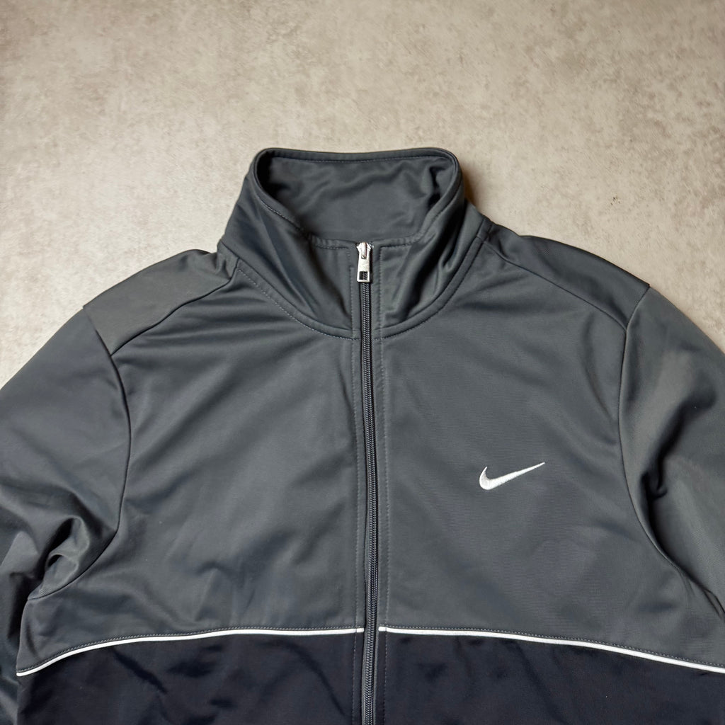 Gray Nike Zip Up Hoodie - L