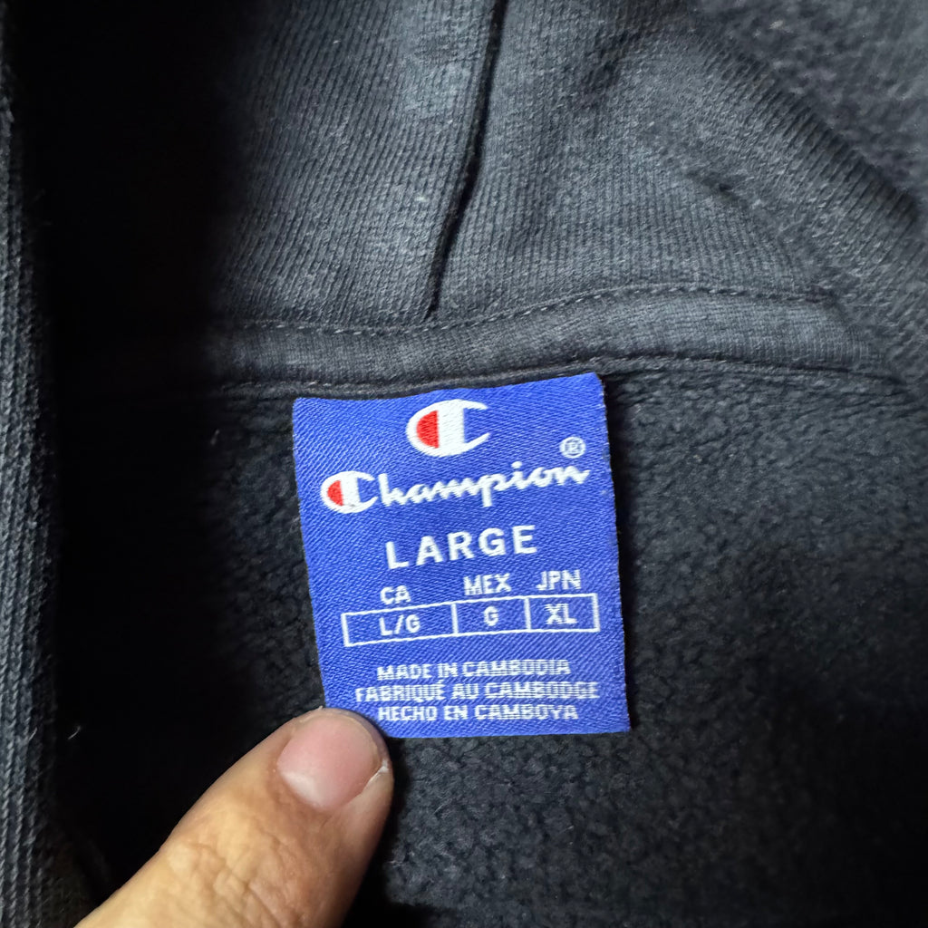 Black Champion Hoodie - L