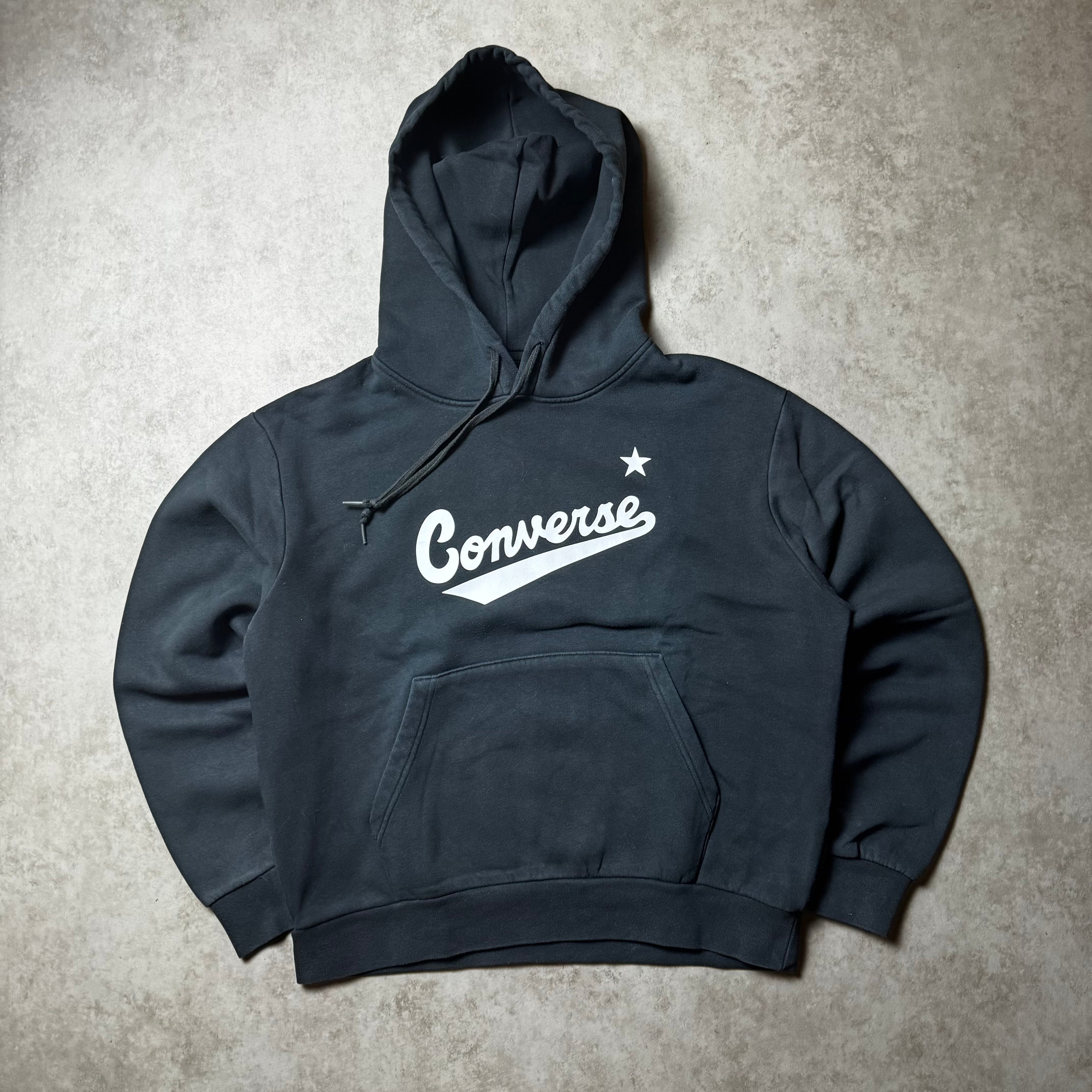 Black Converse Boxy Hoodie - M (S)