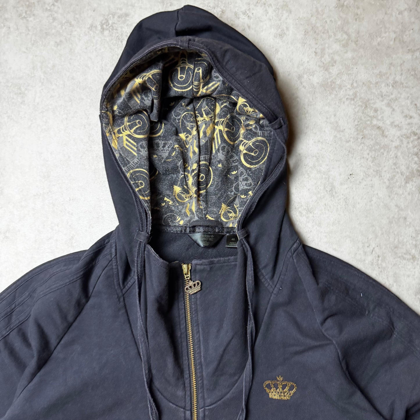 Black Adidas Zip Up Hoodie - 46