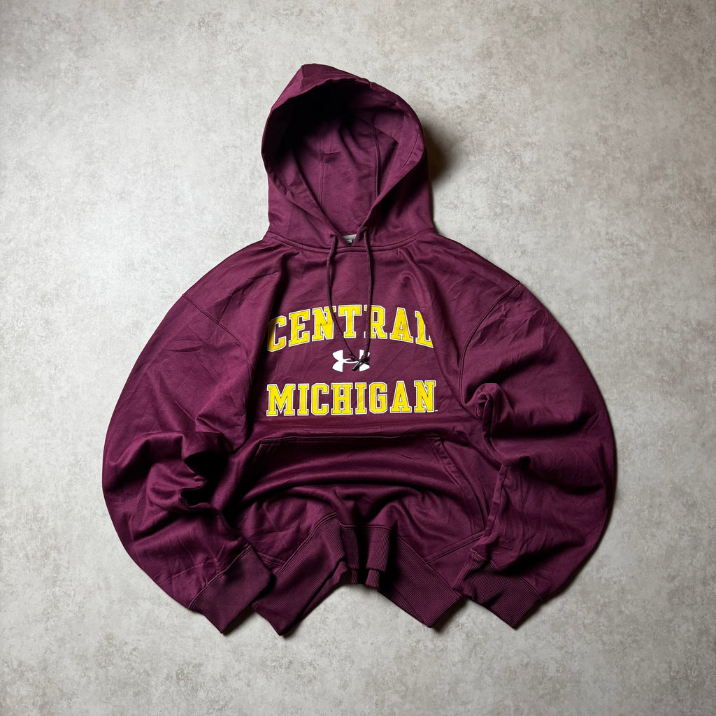 Purple Under Armour Michigan Hoodie - Size SM