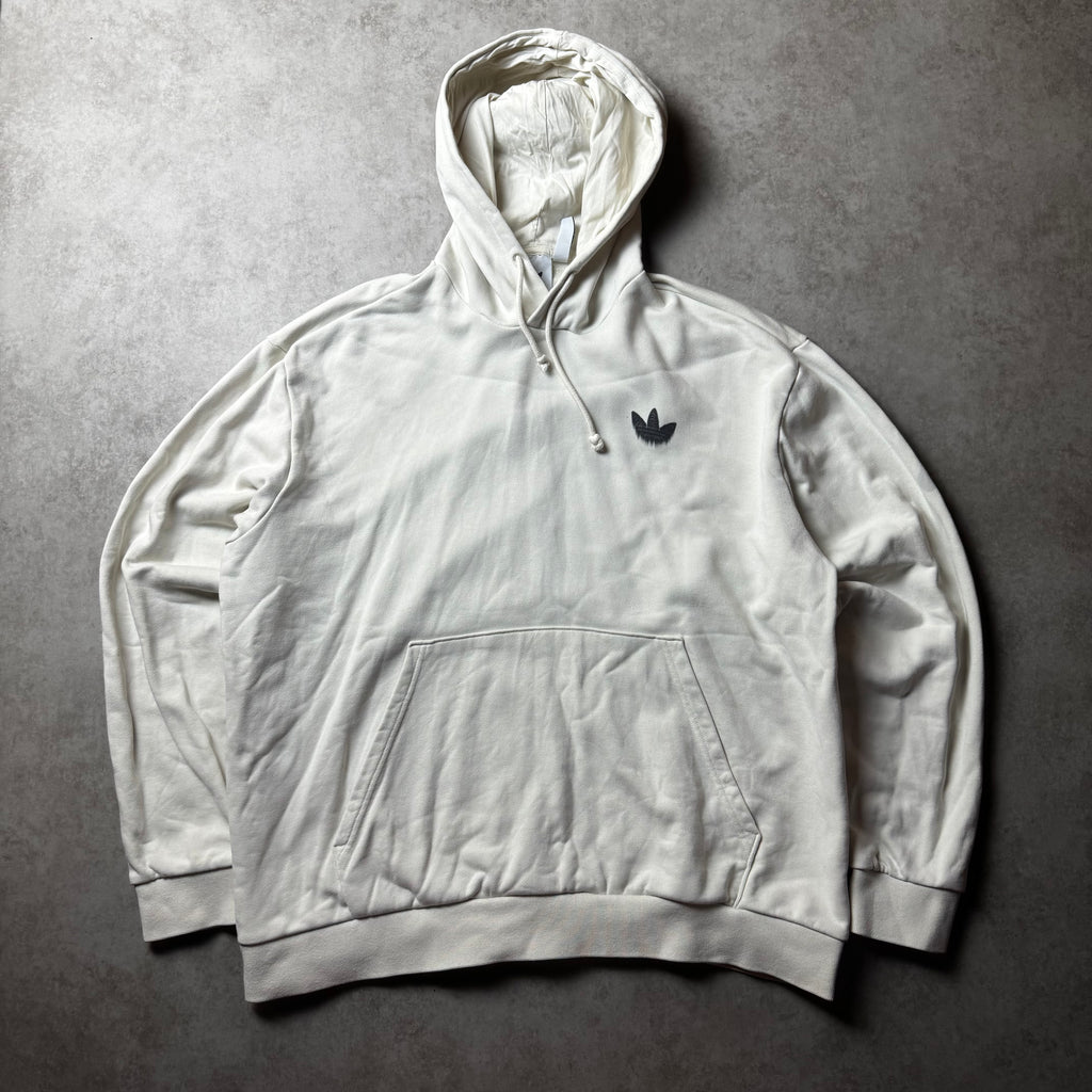 White Adidas Graphic Hoodie - XL