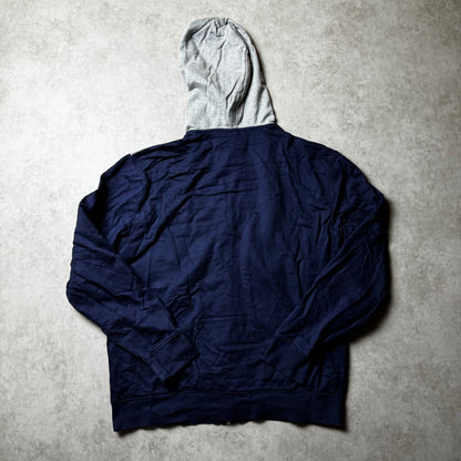 Navy Zip Up Hoodie - M