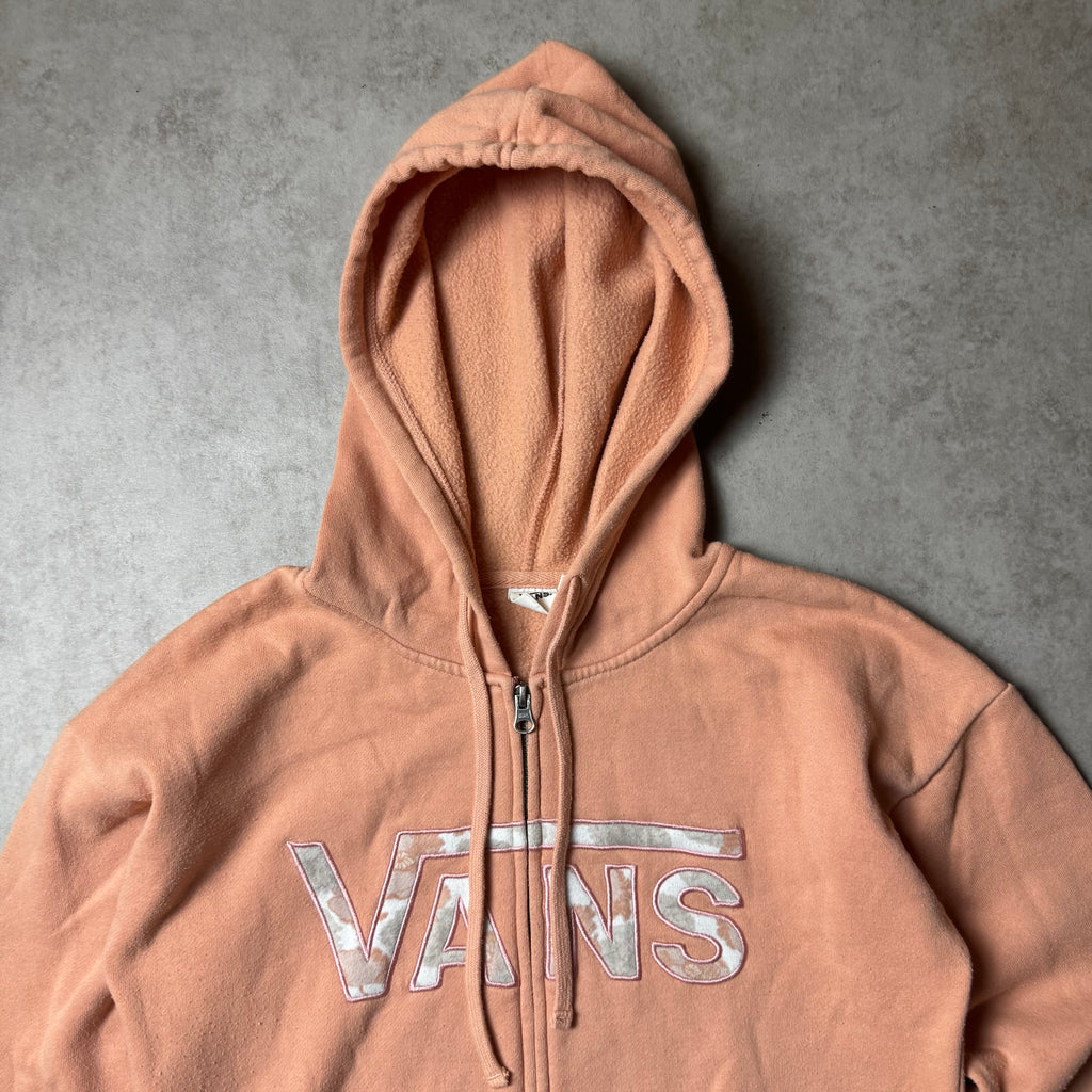 Orange Vans Zip Up Hoodie - XS