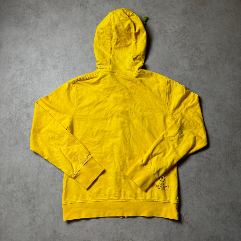Yellow Champions League Adidas Zip Up Hoodie - S