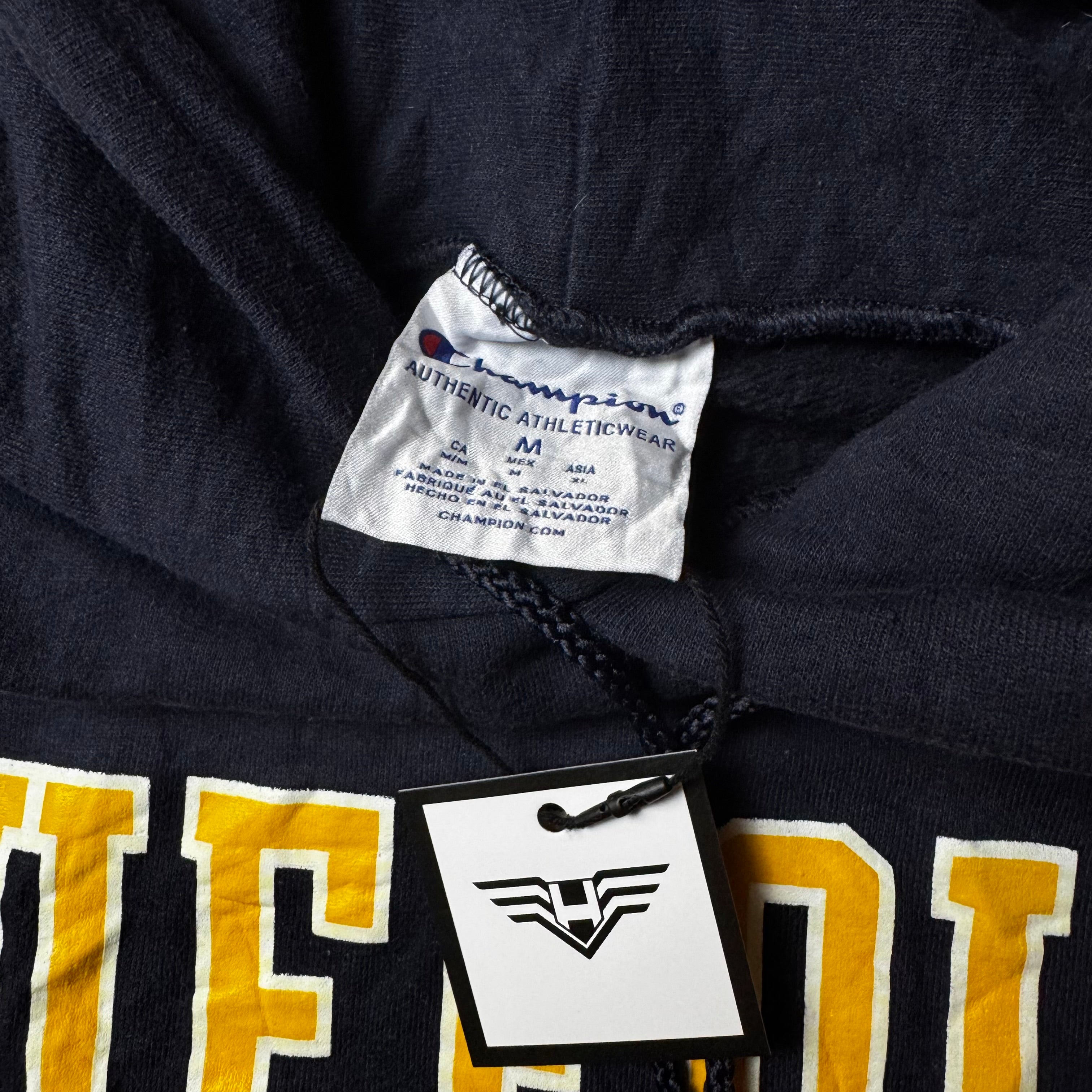 Dark Blue Champion University Hoodie - Size M
