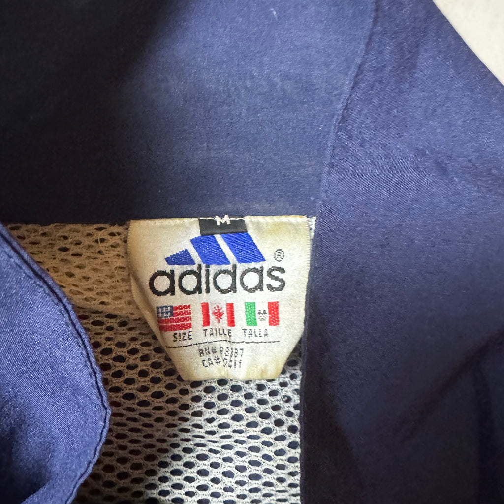 Navy Adidas Vintage Windbreaker - M