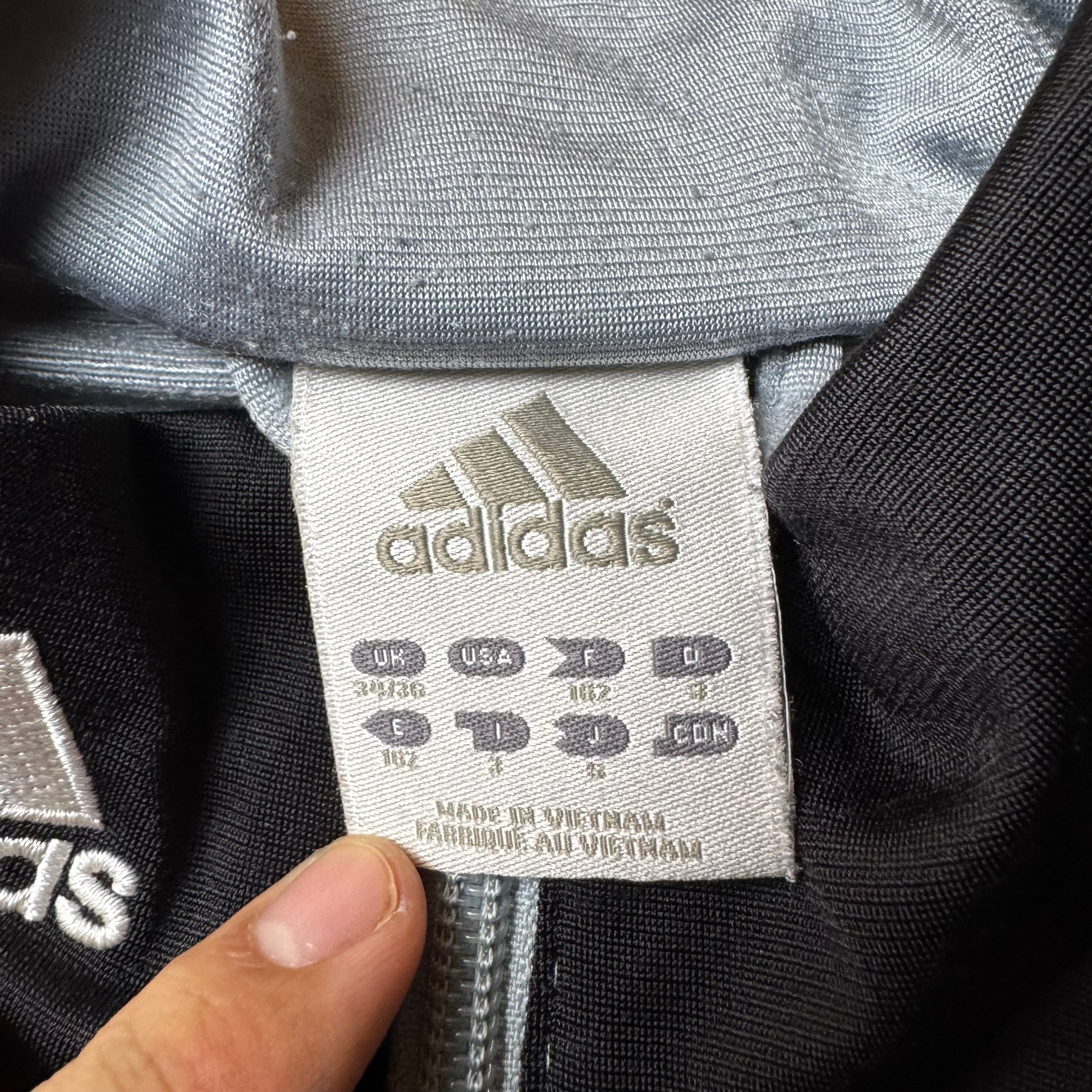 Gray Adidas Zip Up Hoodie - S