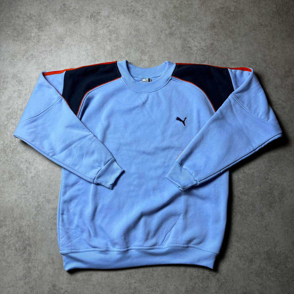 Blue Puma Vintage Sweatshirt - L