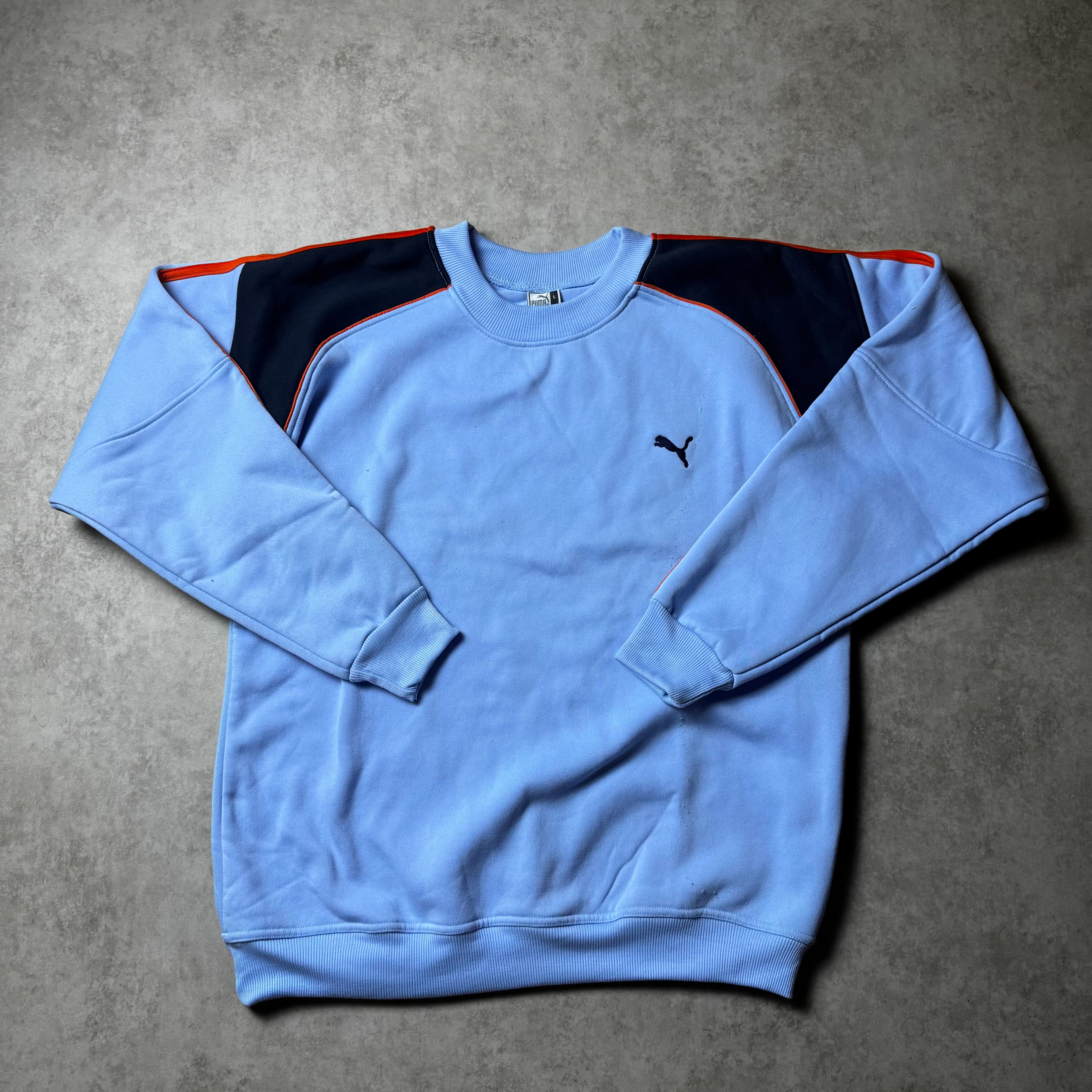 Blue Puma Vintage Sweatshirt - L