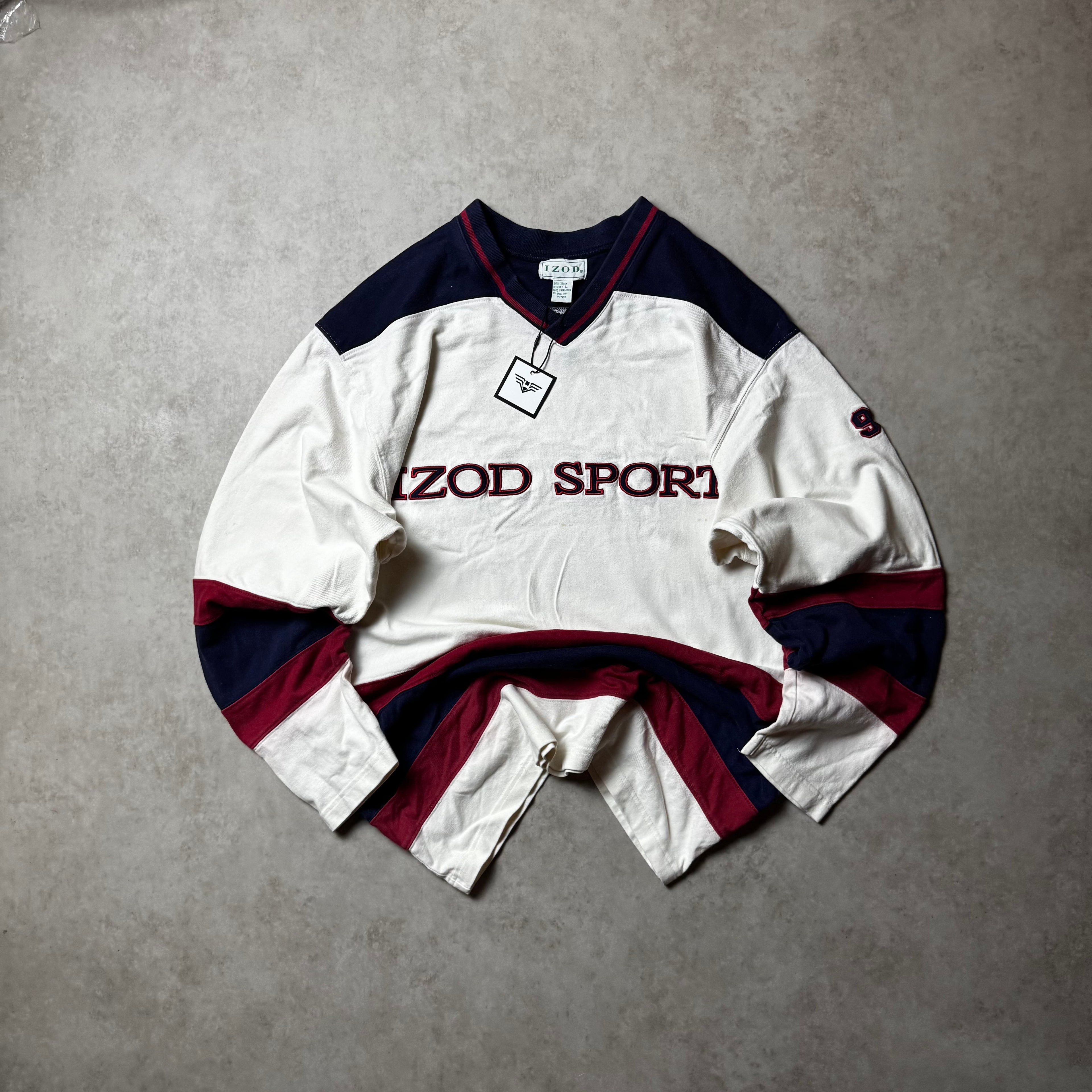 White IZOD Sweatshirt - Size L