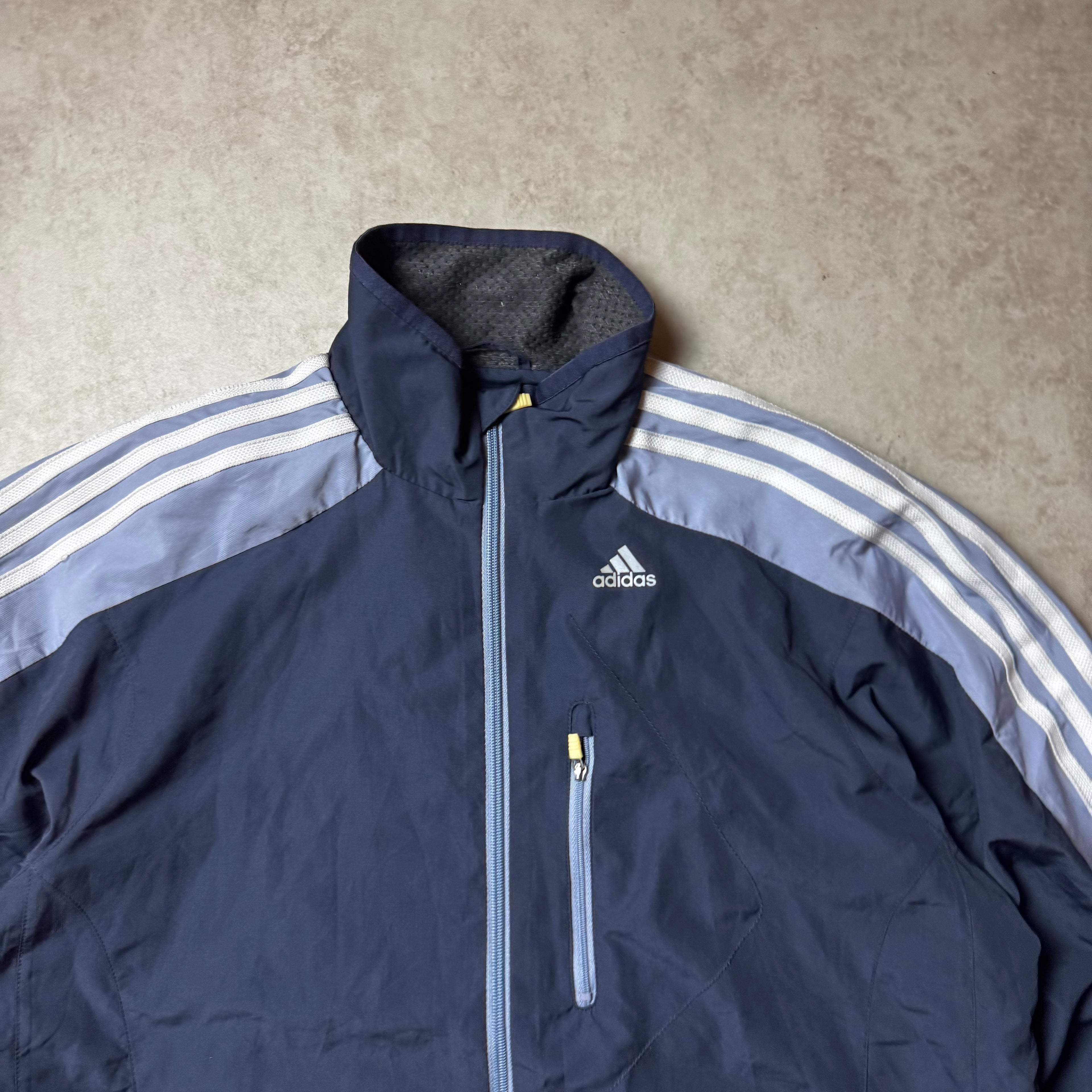 Navy Adidas Vintage Windbreaker - M