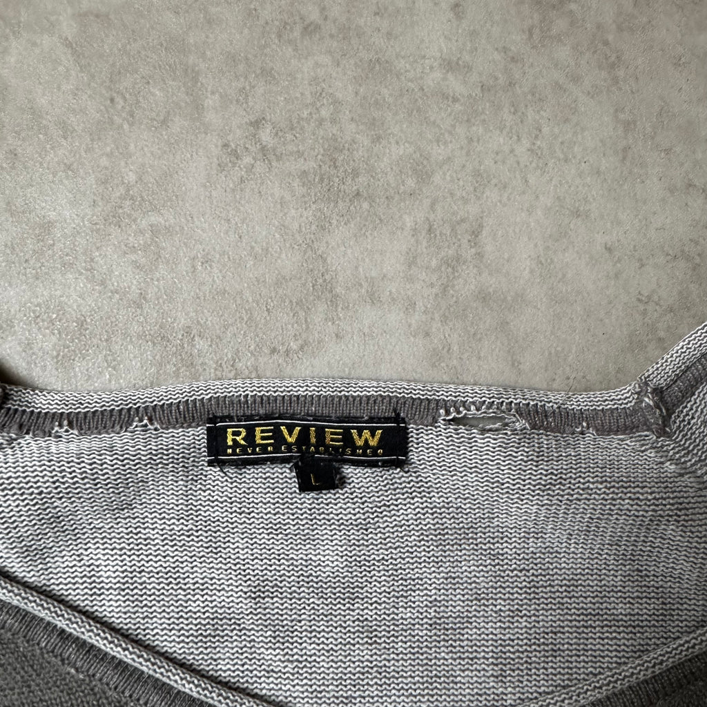 Gray Review Long Sleeve - L