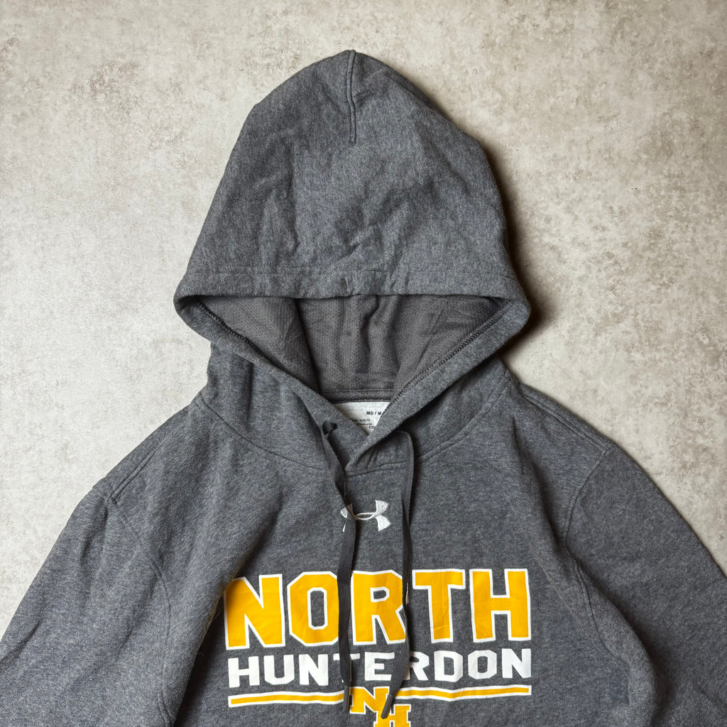Gray Under Armour College Hoodie - Size M