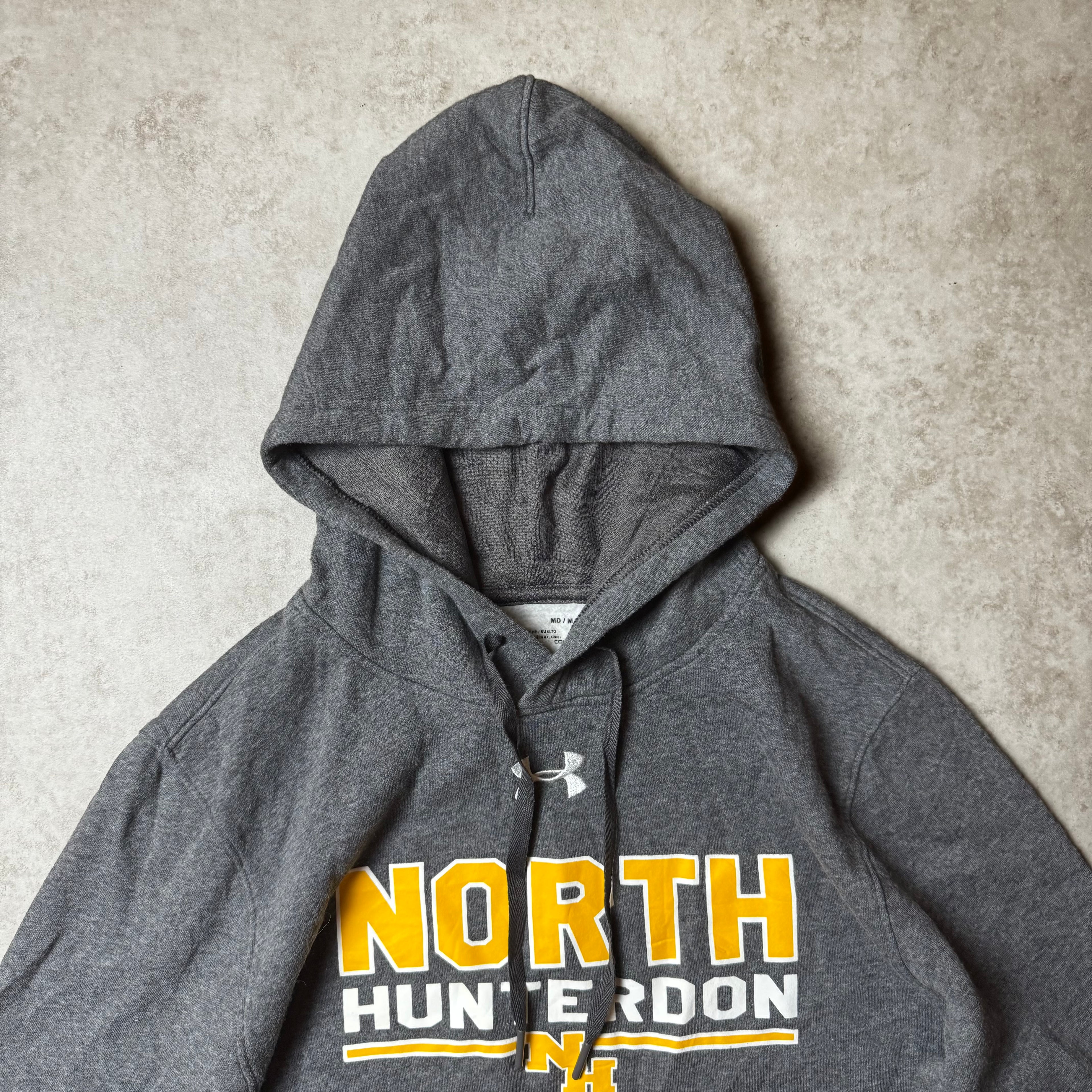 Gray Under Armour College Hoodie - Size M