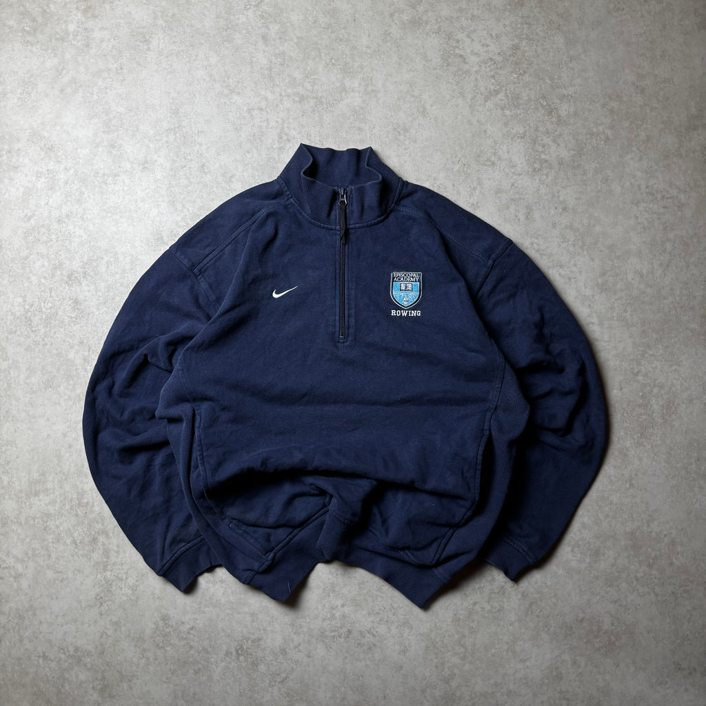Dark Blue Nike Team Quarter Zip - Size XS