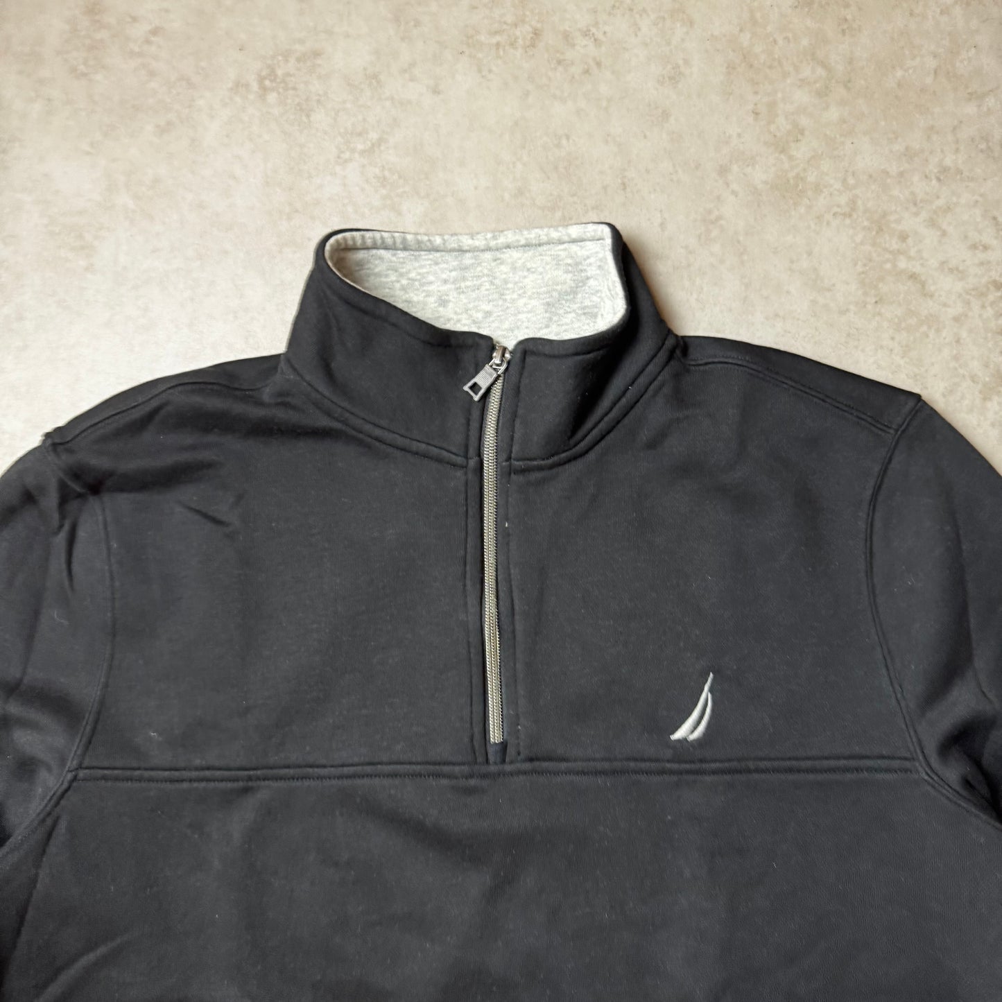 Black Nautica Quarter Zip - L