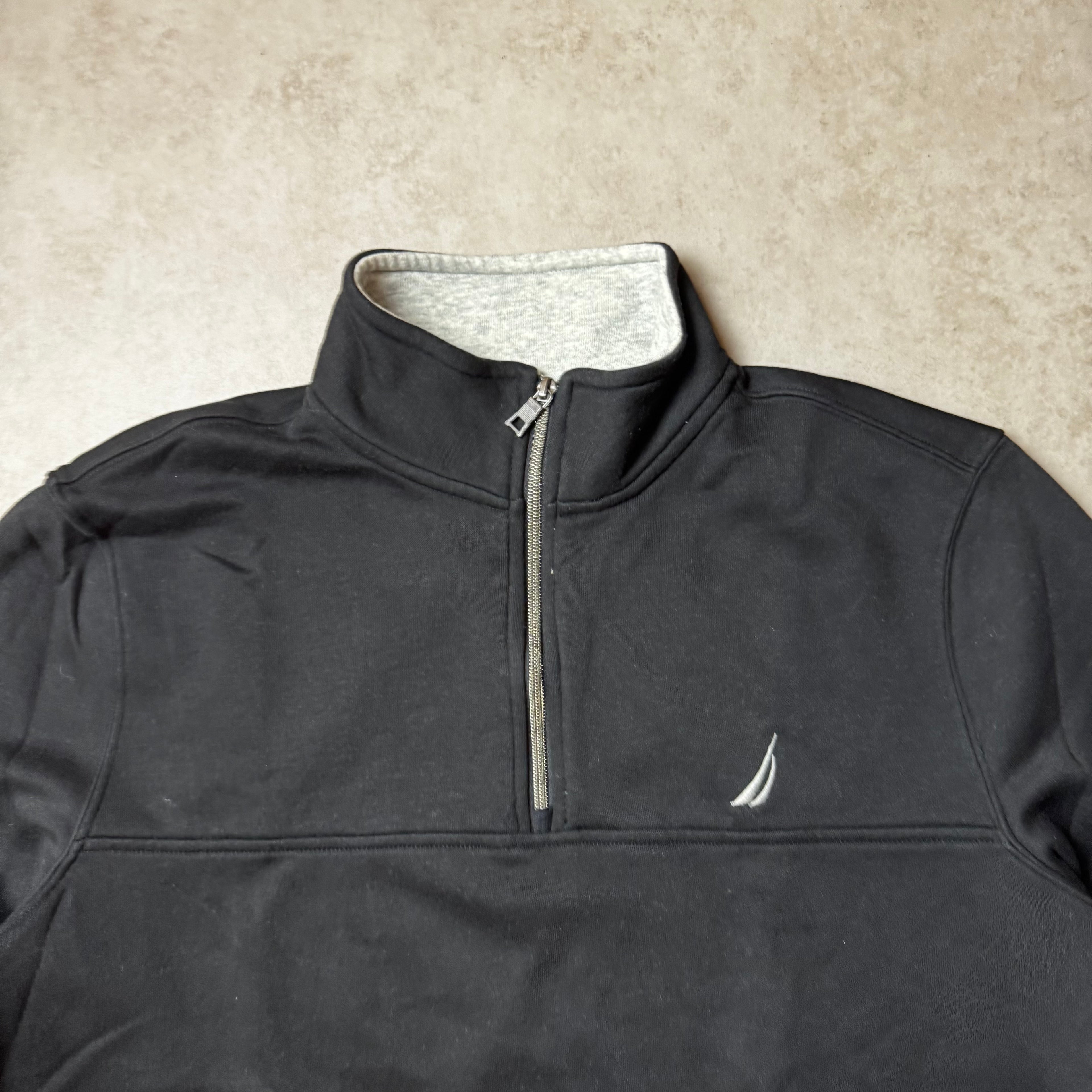 Black Nautica Quarter Zip - L