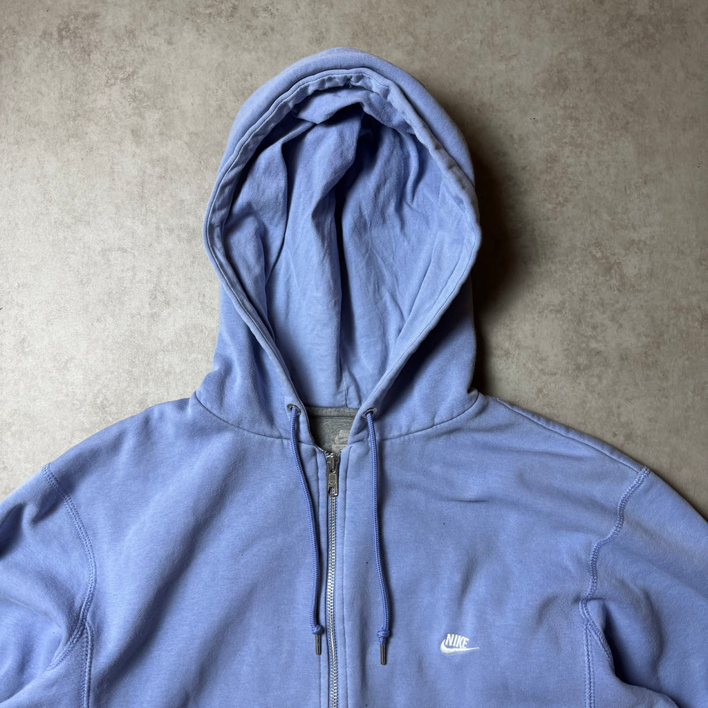 Blue Nike Zip Up Hoodie - L