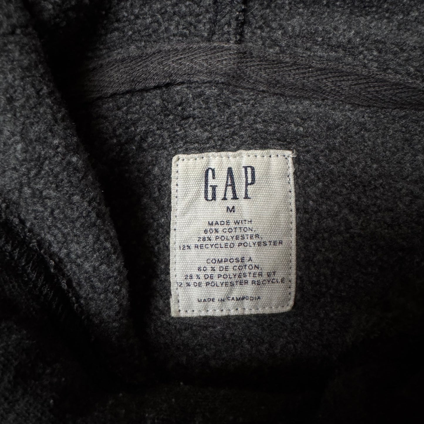 Black GAP Hoodie America - Size M