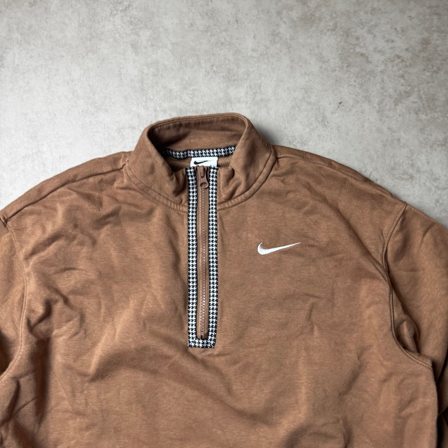 Brown Nike Quarter Zip - XS