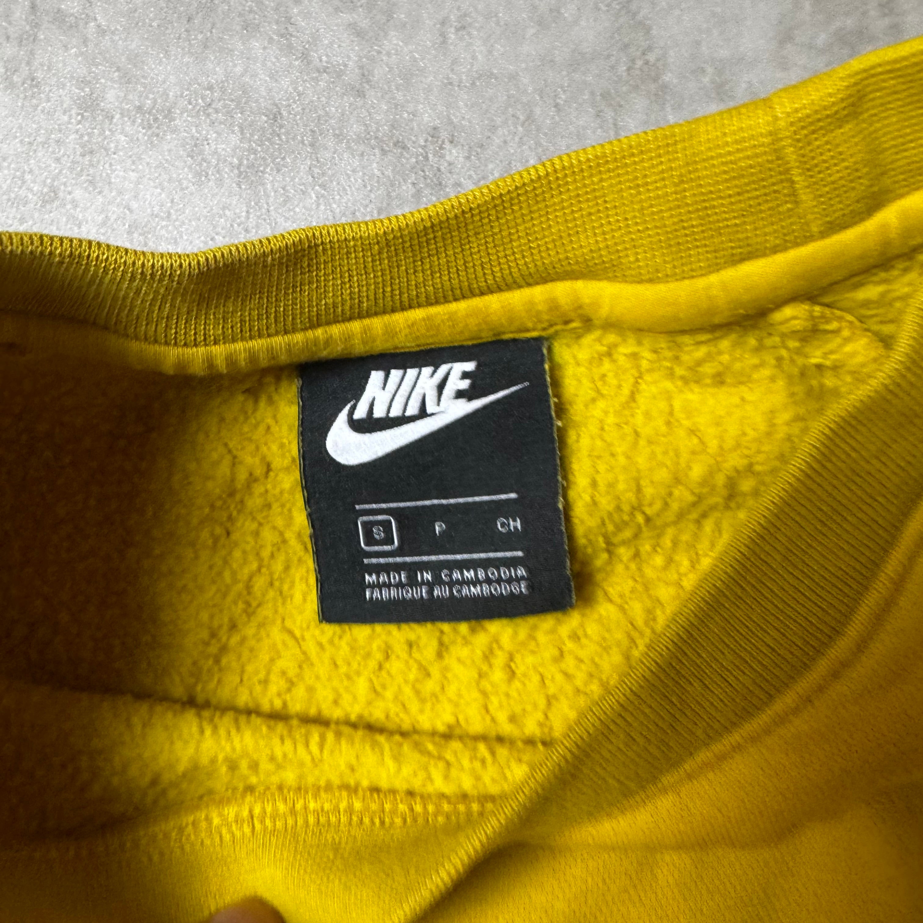 Yellow Nike Air Sweatshirt - S