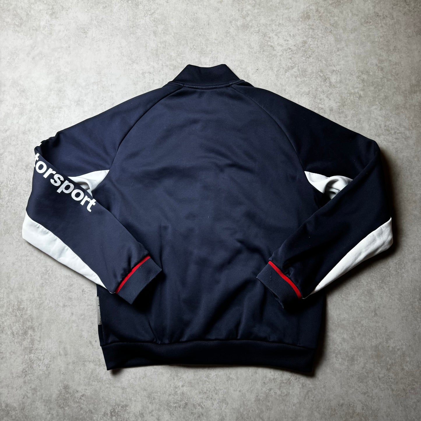 Navy Vintage Puma BMW Zip Up Hoodie - M