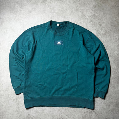 Dark Green Adidas Sweatshirt - L