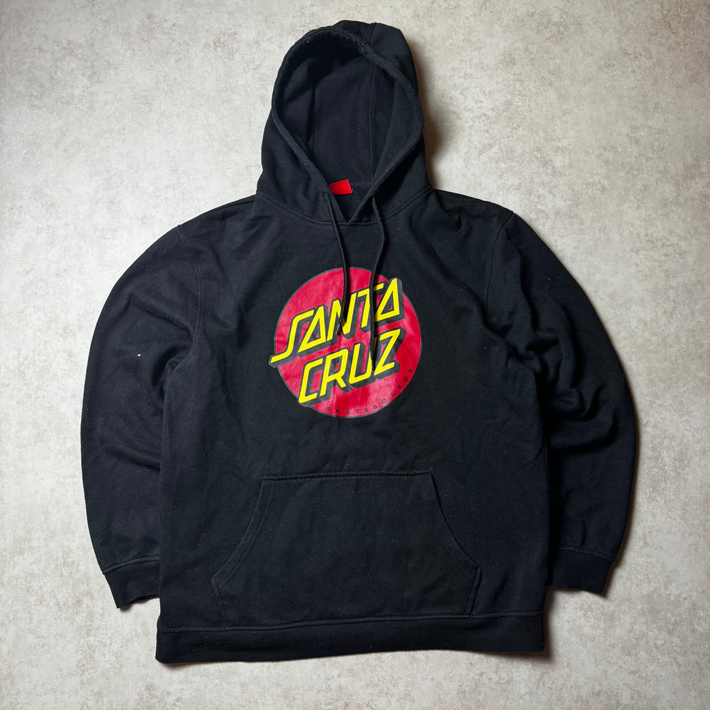 Black Santa Cruz Hoodie - L