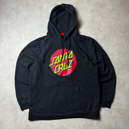Black Santa Cruz Hoodie - L