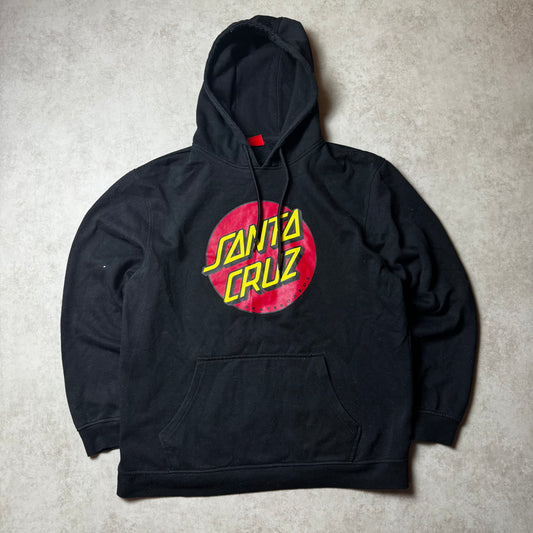 Black Santa Cruz Hoodie - L