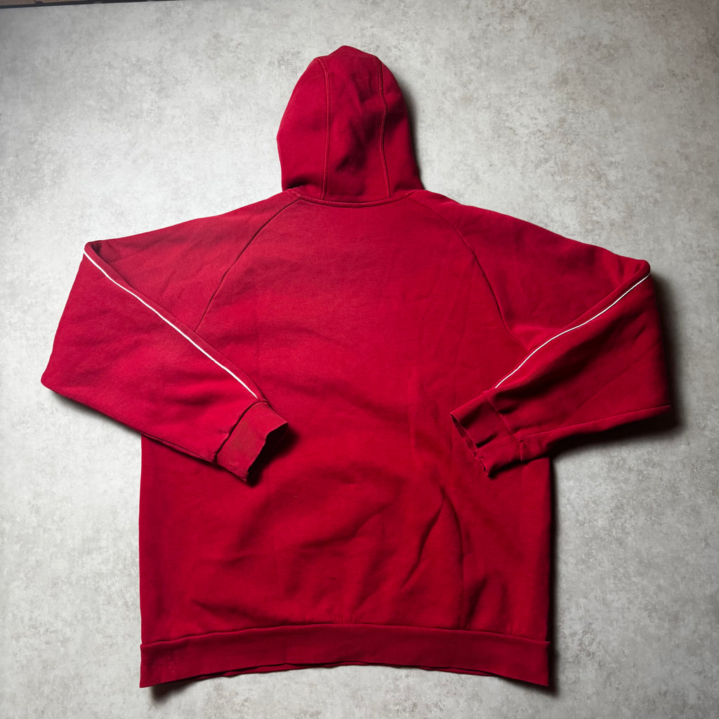 Red Adidas Hoodie - L