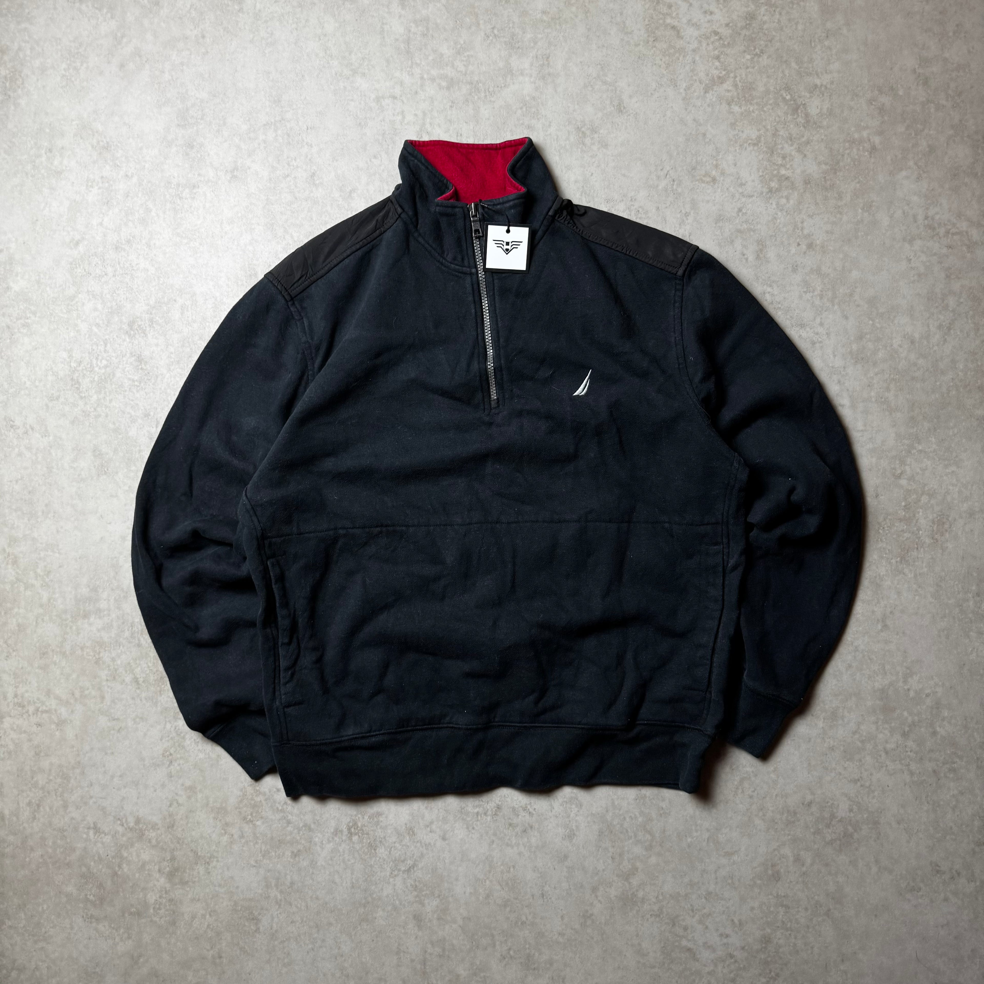 Black Nautica Quarter Zip - Size M
