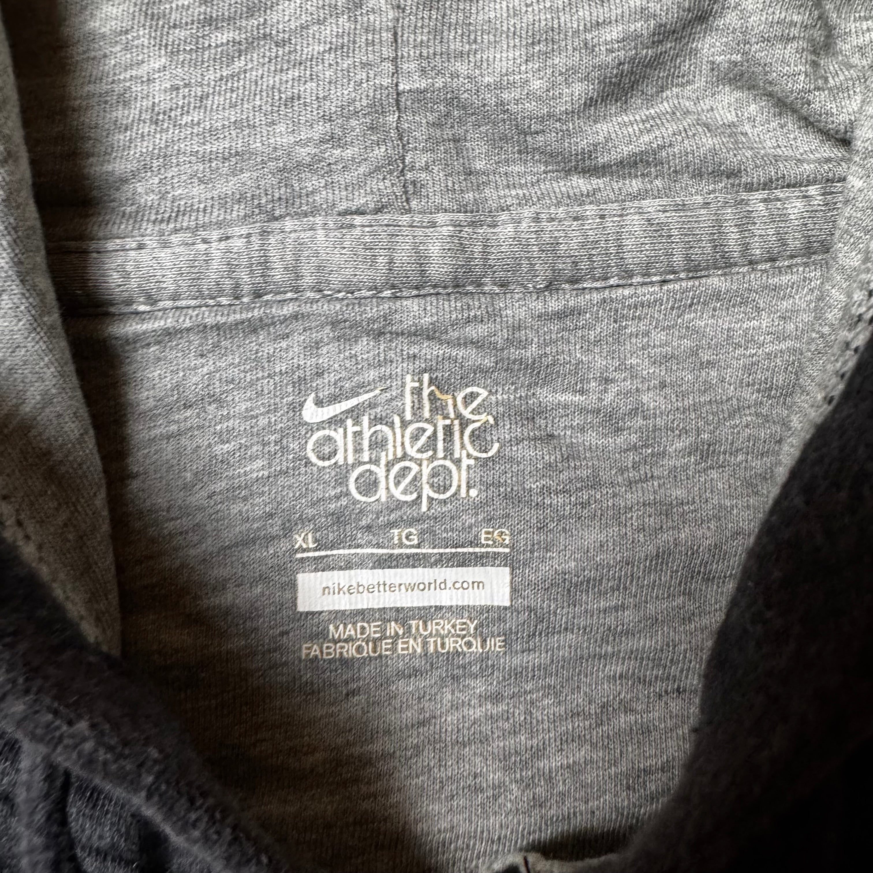 Black Nike Zip Up Hoodie - XL