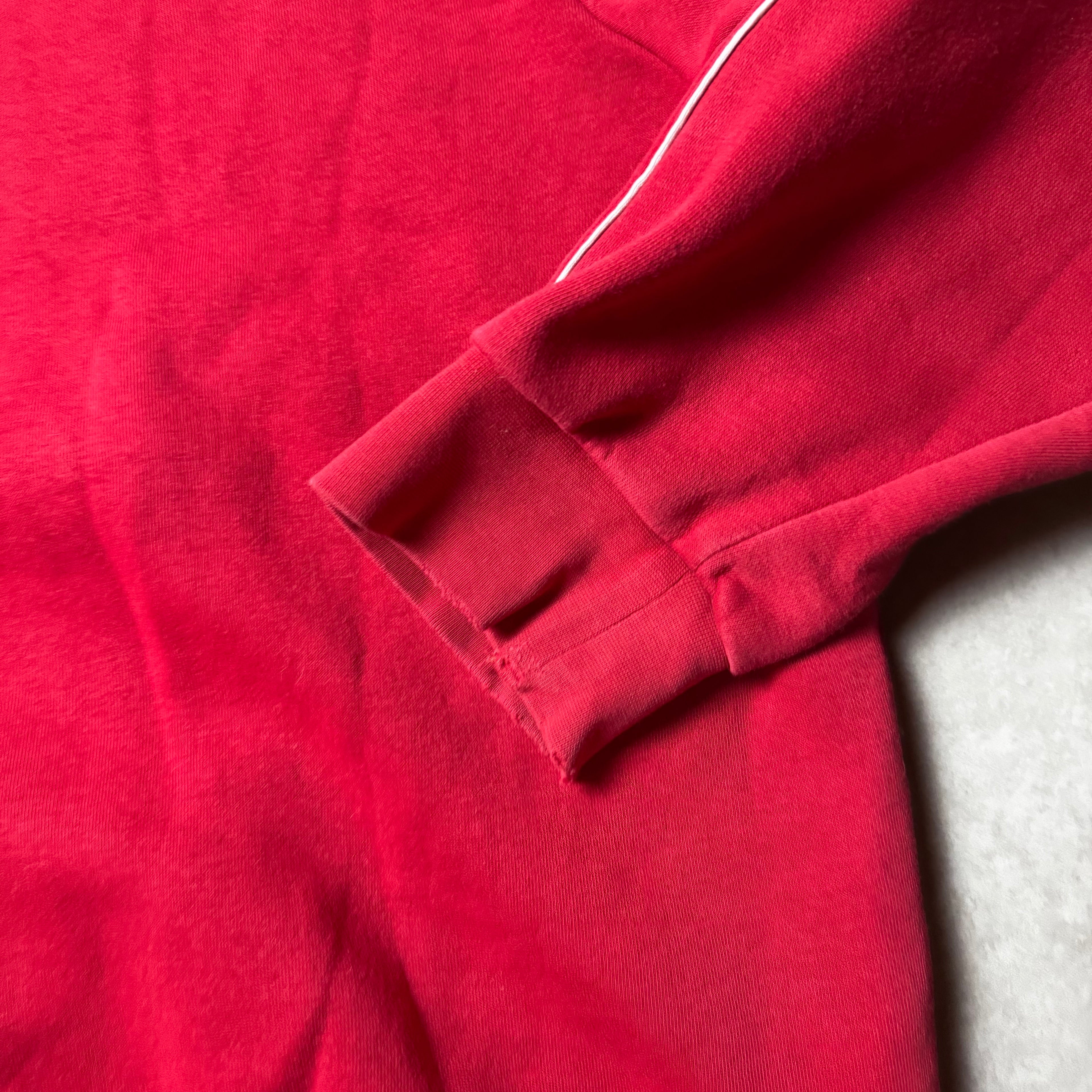 Red Adidas Hoodie - L