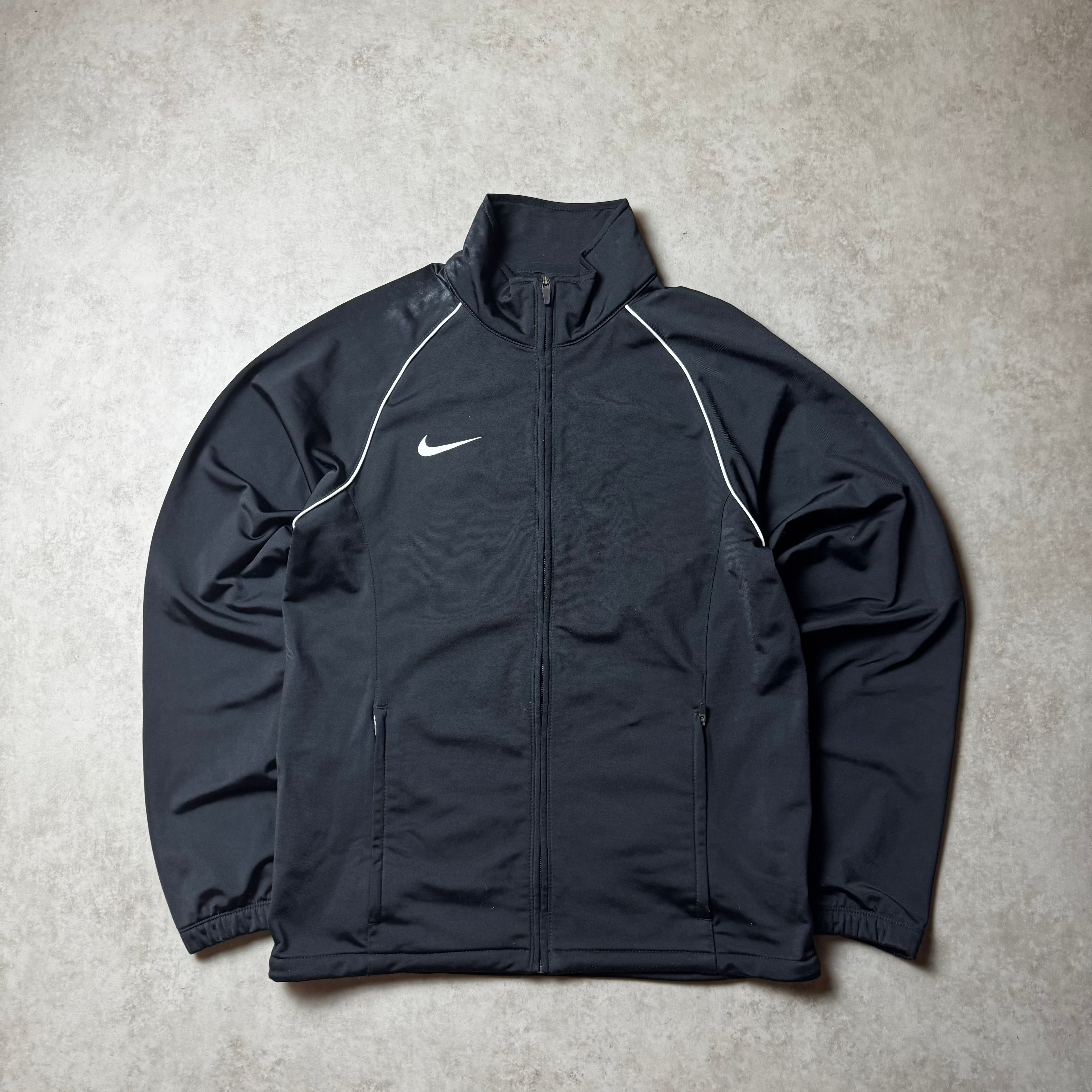 Black Nike Zip Up Hoodie - S