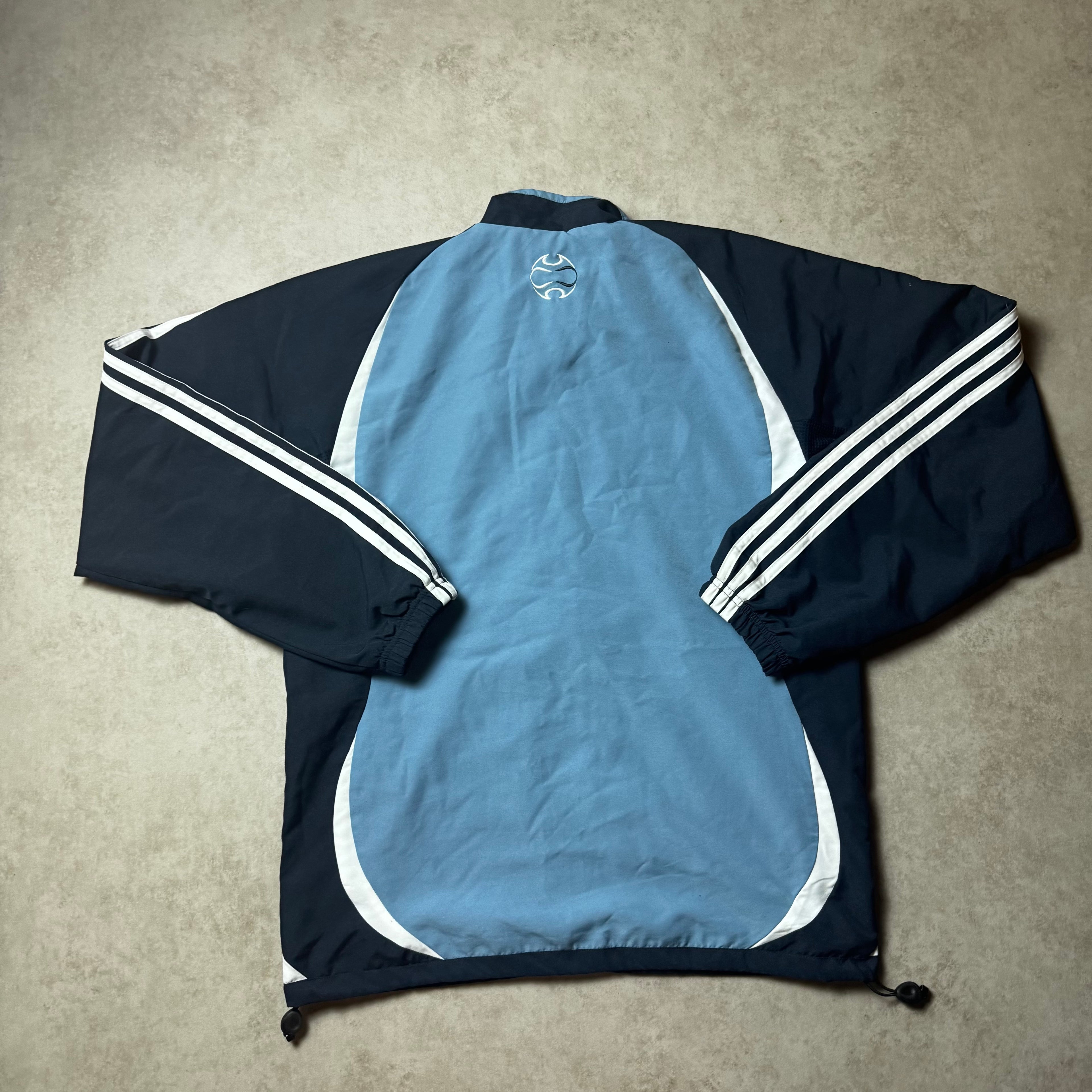 Black and Blue Adidas Vitnage Windbreaker - S